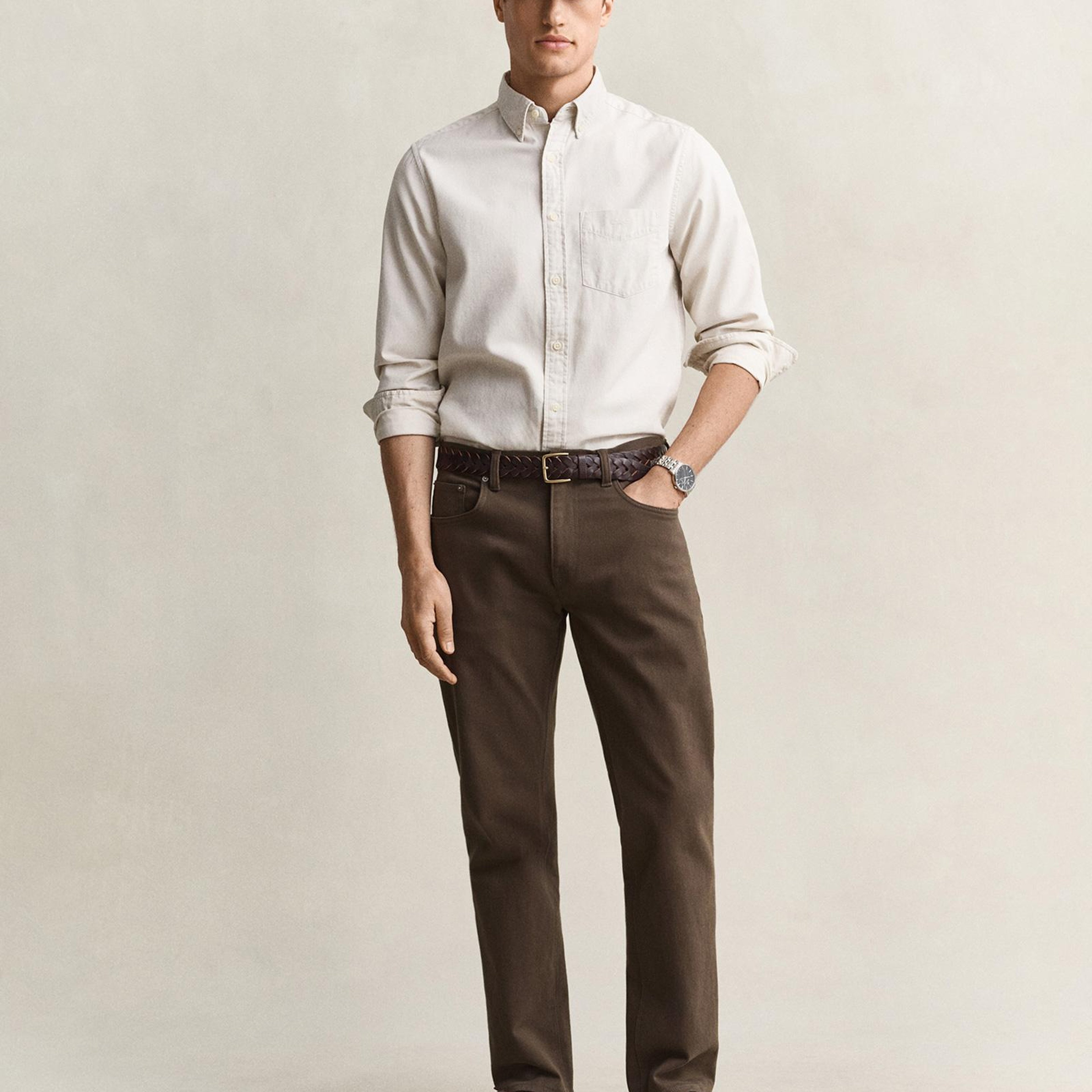 GANT Erkek Kahverengi Regular Fit Jean
