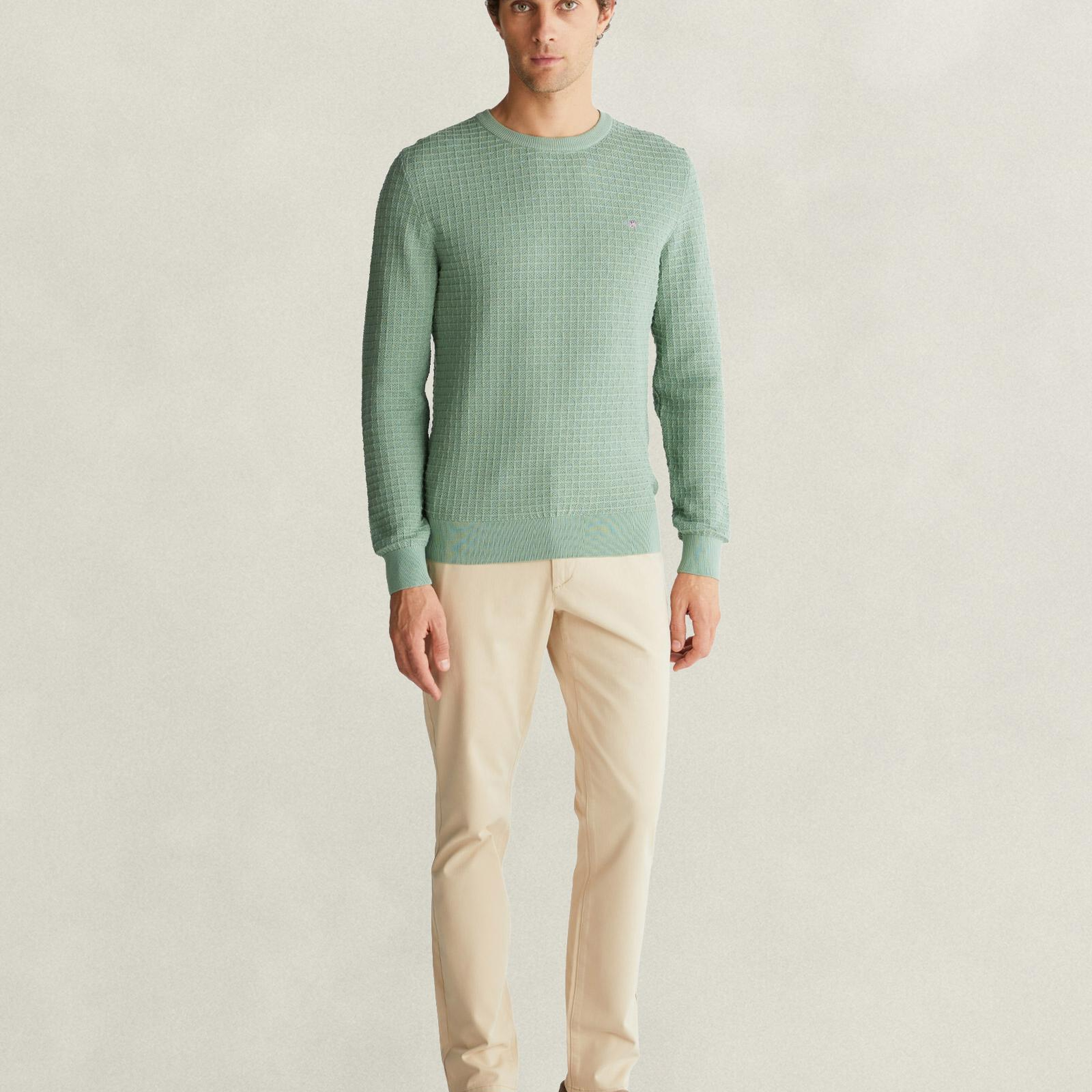 GANT Erkek Yeşil Regular Fit Kazak