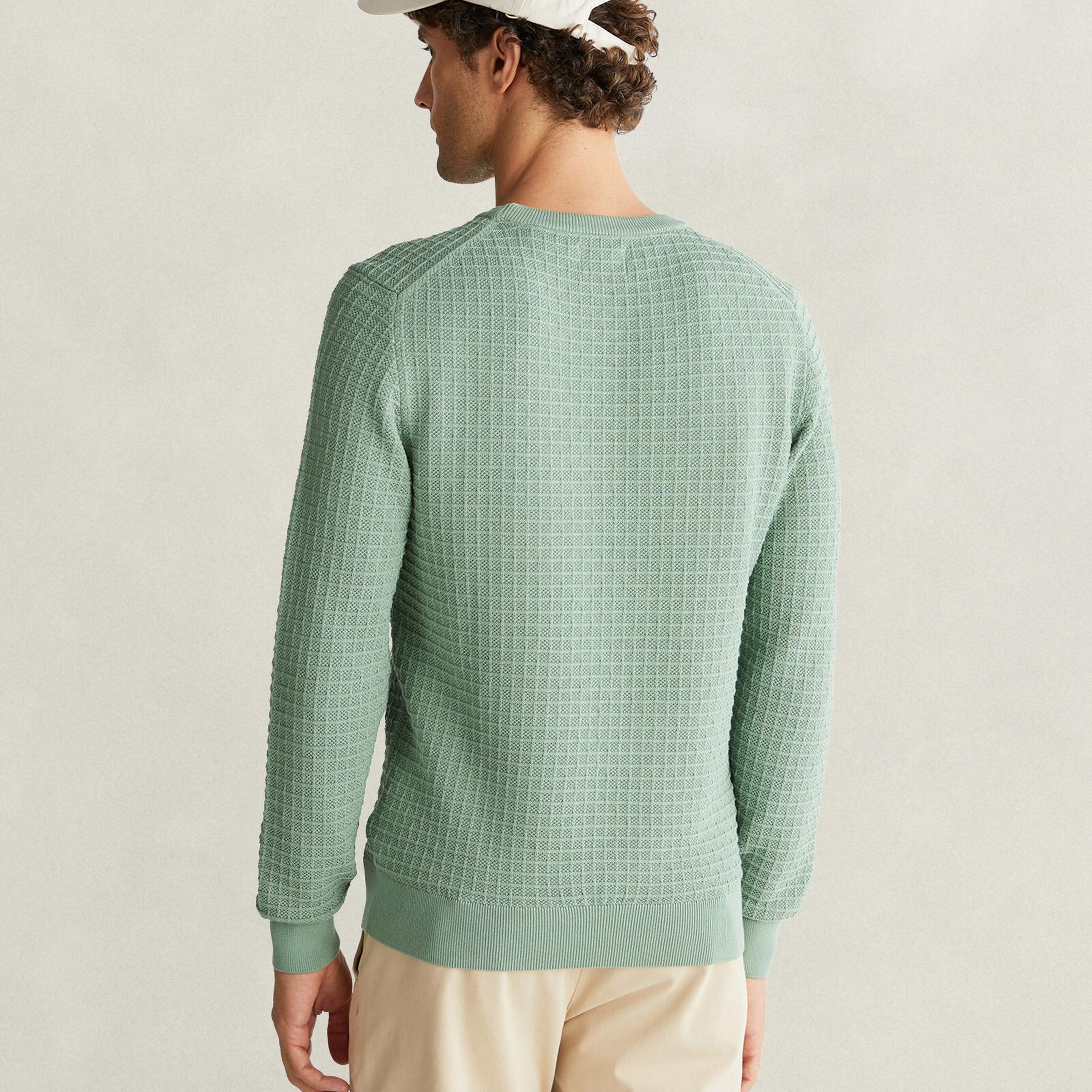 GANT Erkek Yeşil Regular Fit Kazak