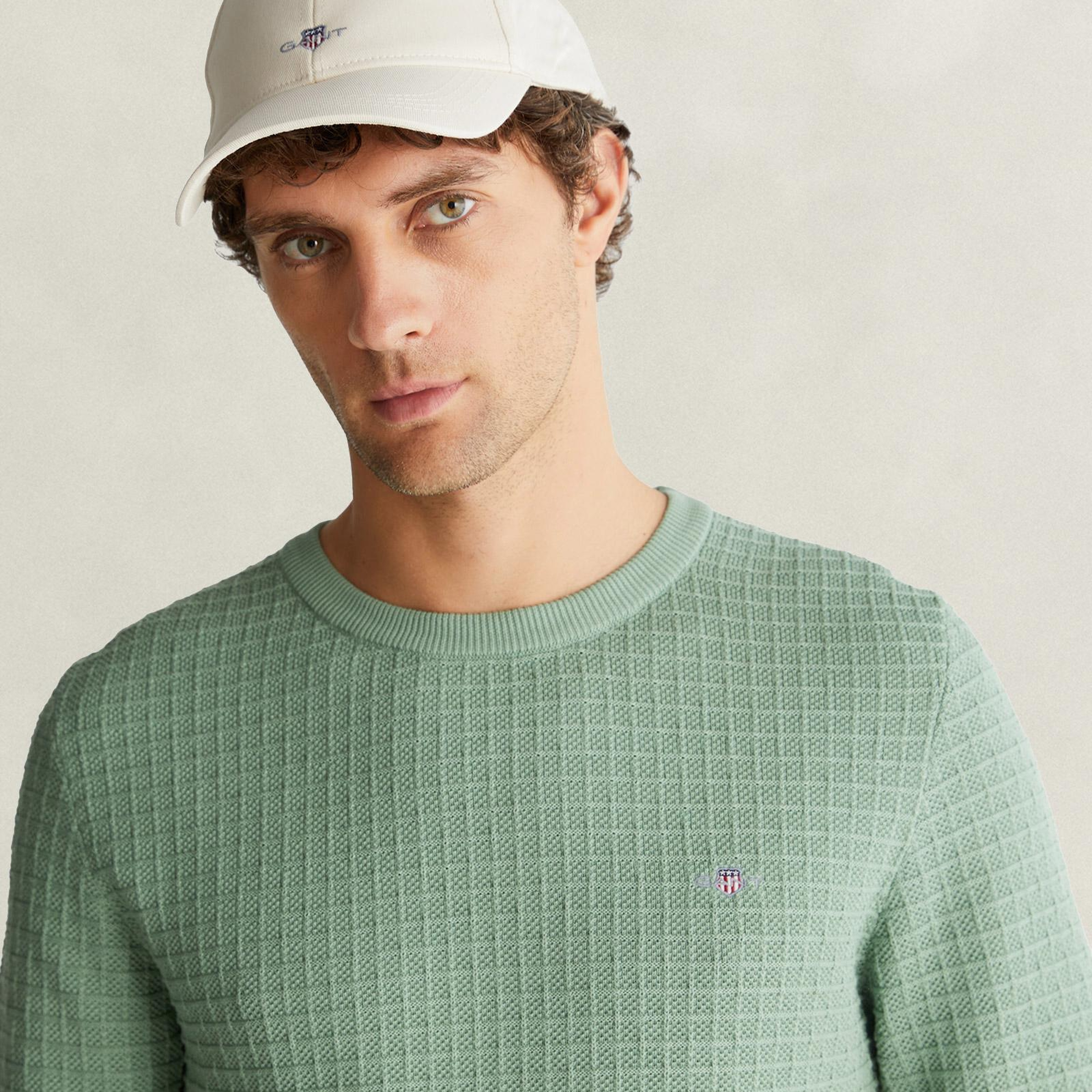 GANT Erkek Yeşil Regular Fit Kazak