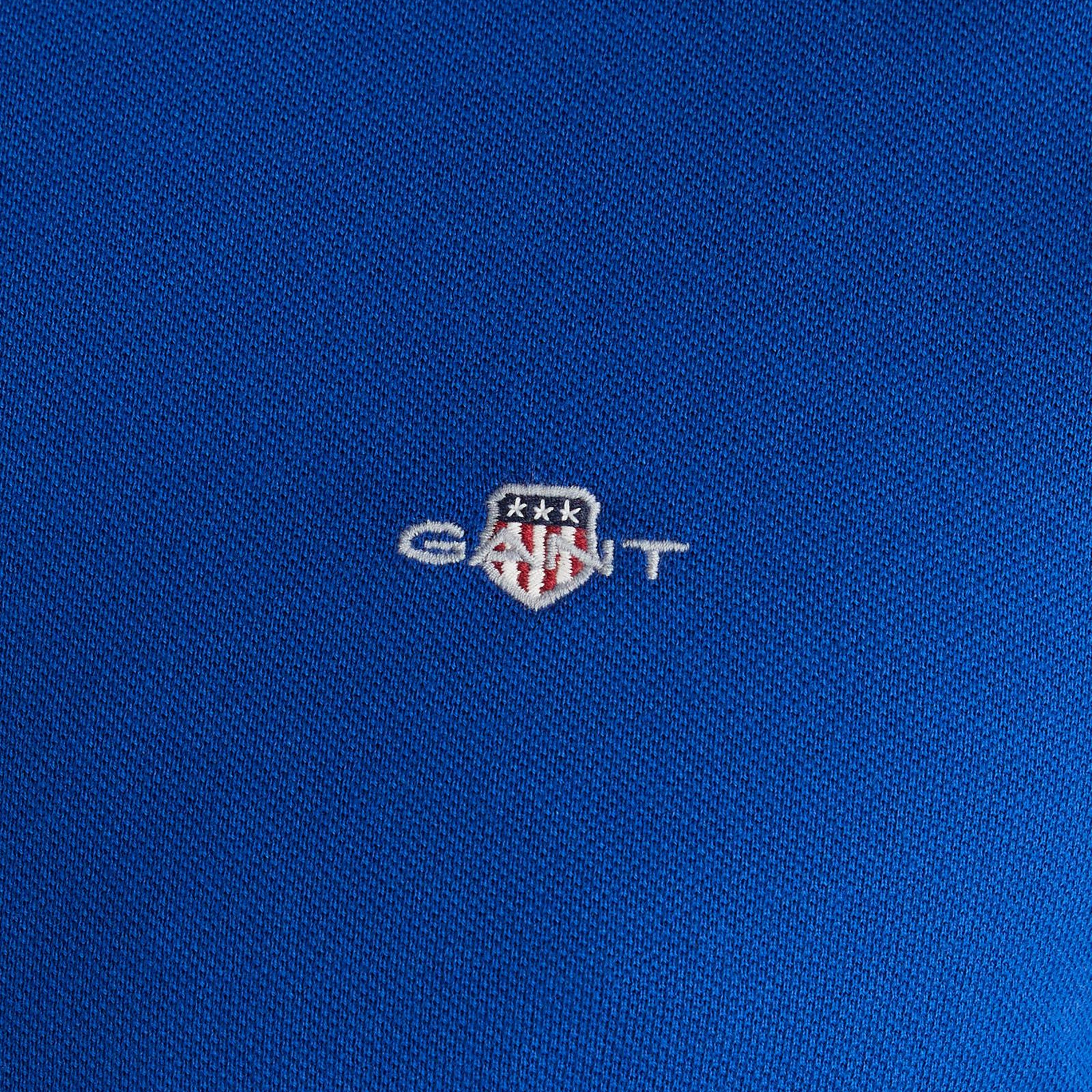 GANT Erkek Mavi Regular Fit Polo Yaka T-Shirt
