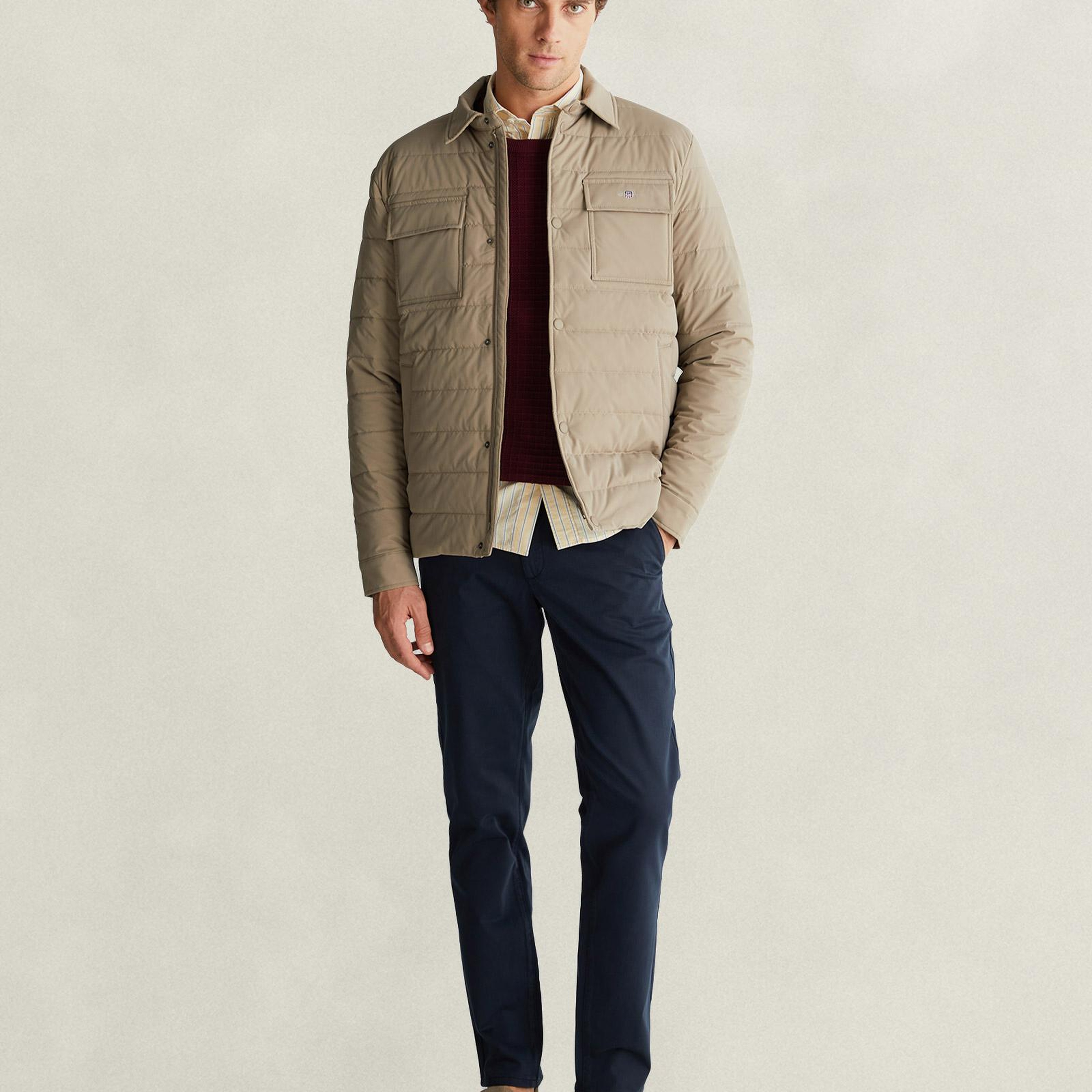 GANT Erkek Bej Standart Fit Ceket