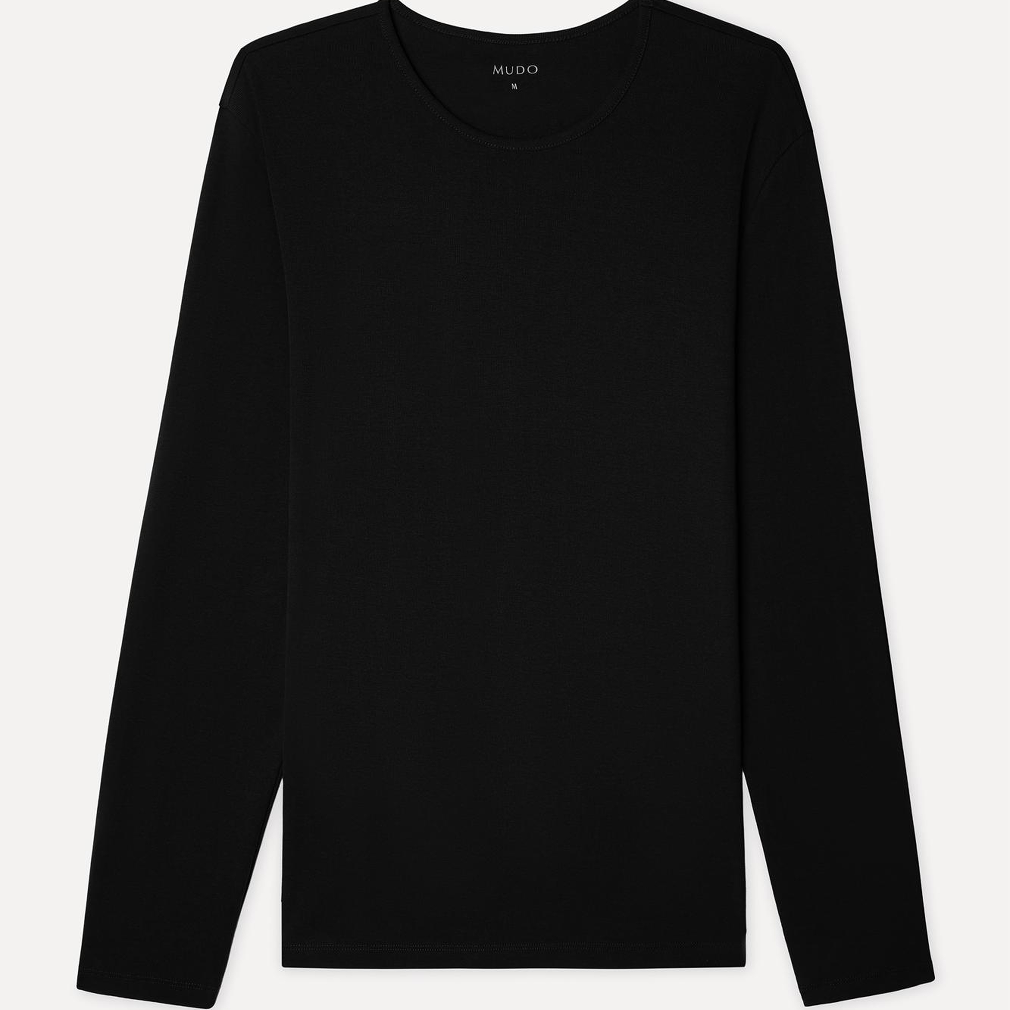 Erkek Siyah Bisiklet Yaka Uzun Kollu T-Shirt