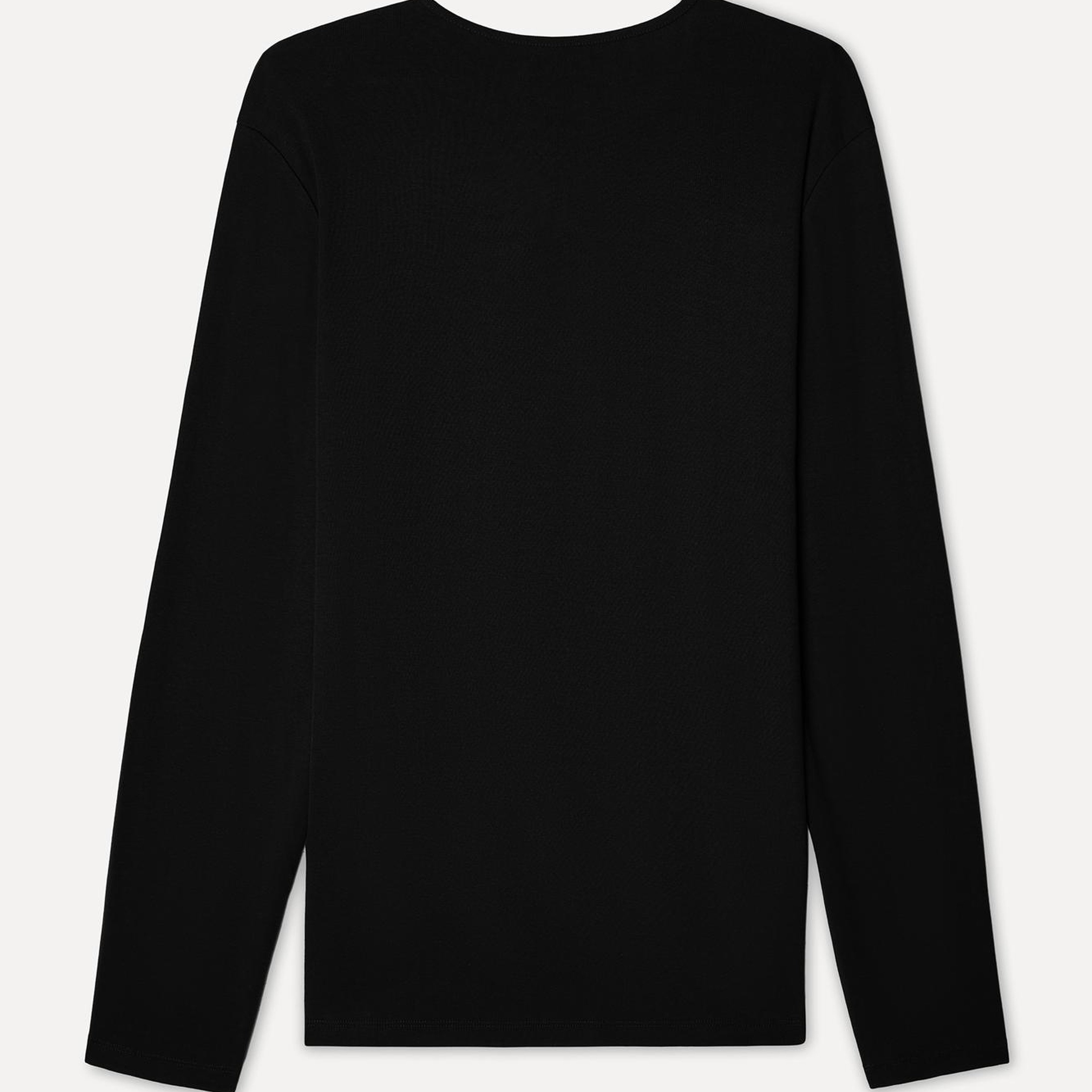 Erkek Siyah Bisiklet Yaka Uzun Kollu T-Shirt