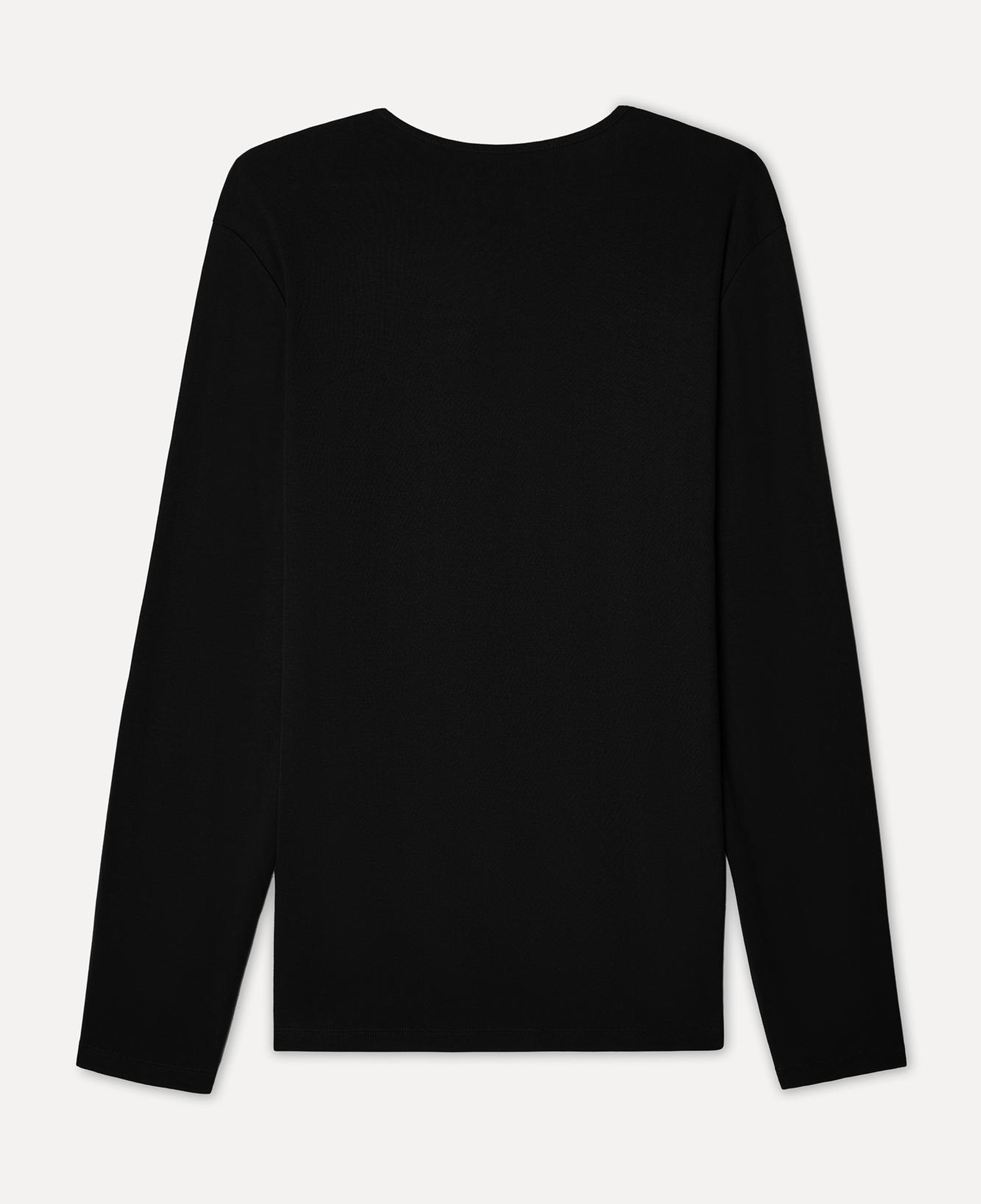 Erkek Siyah Bisiklet Yaka Uzun Kollu T-Shirt