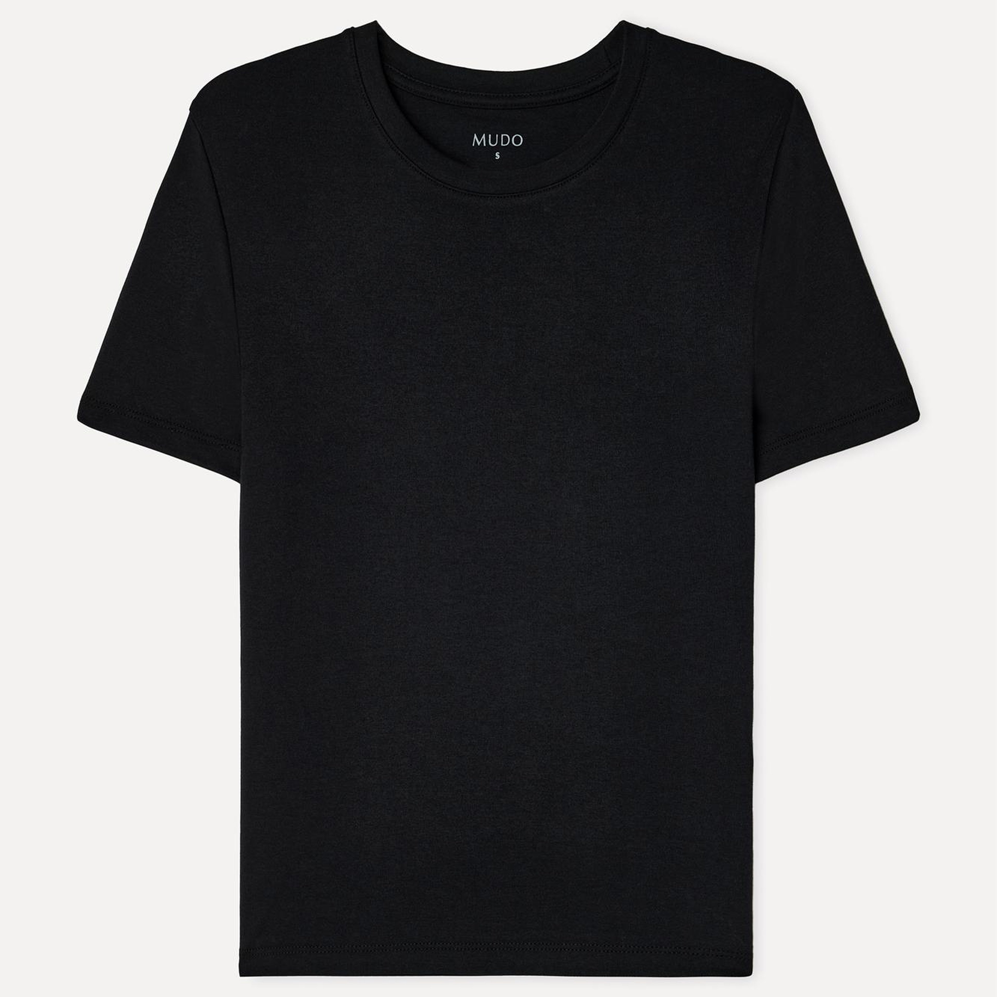 Kadın Siyah Bisiklet Yaka T-Shirt