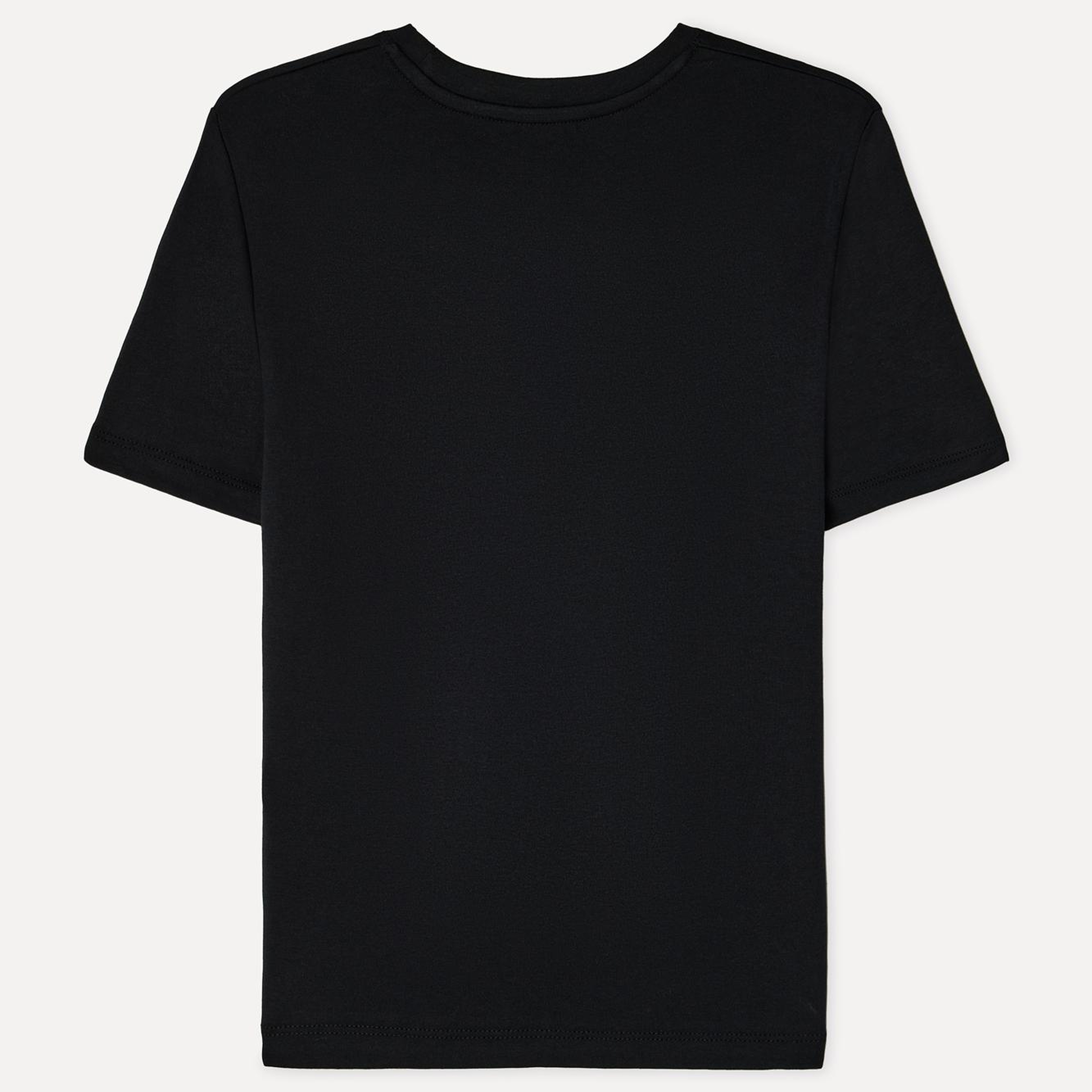 Kadın Siyah Bisiklet Yaka T-Shirt