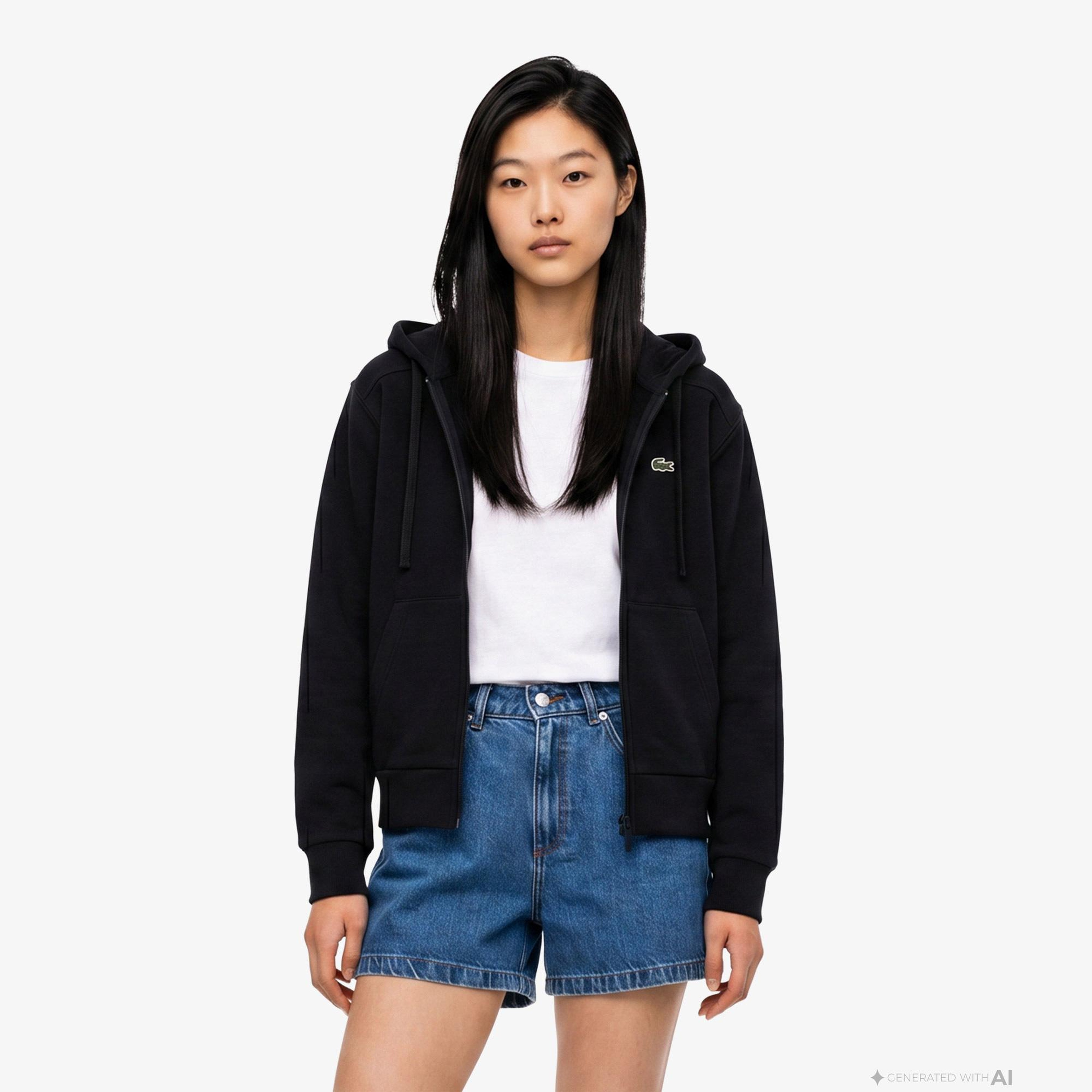 Lacoste Kadın Lacivert Hoodie