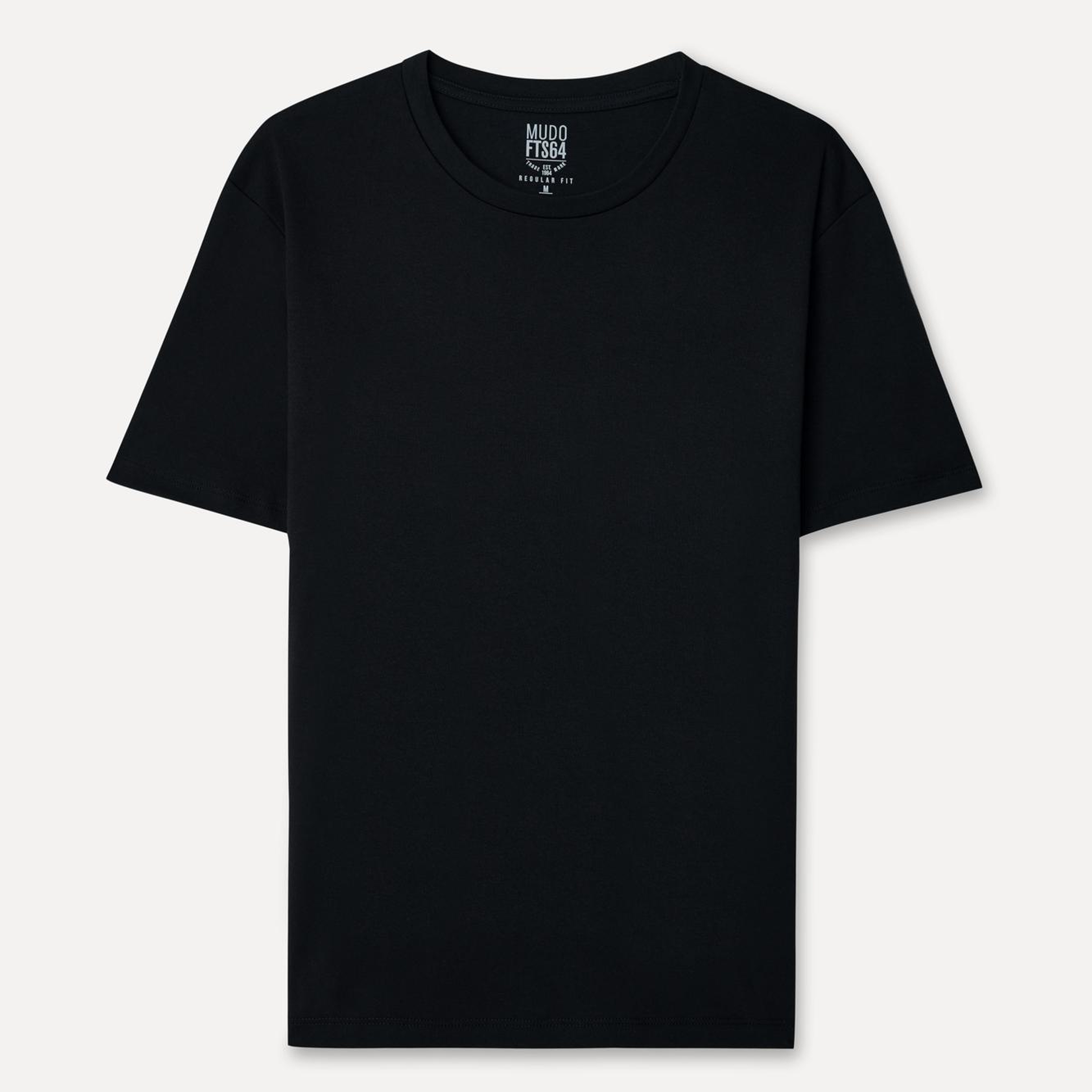 Erkek Siyah Bisiklet Yaka T-Shirt
