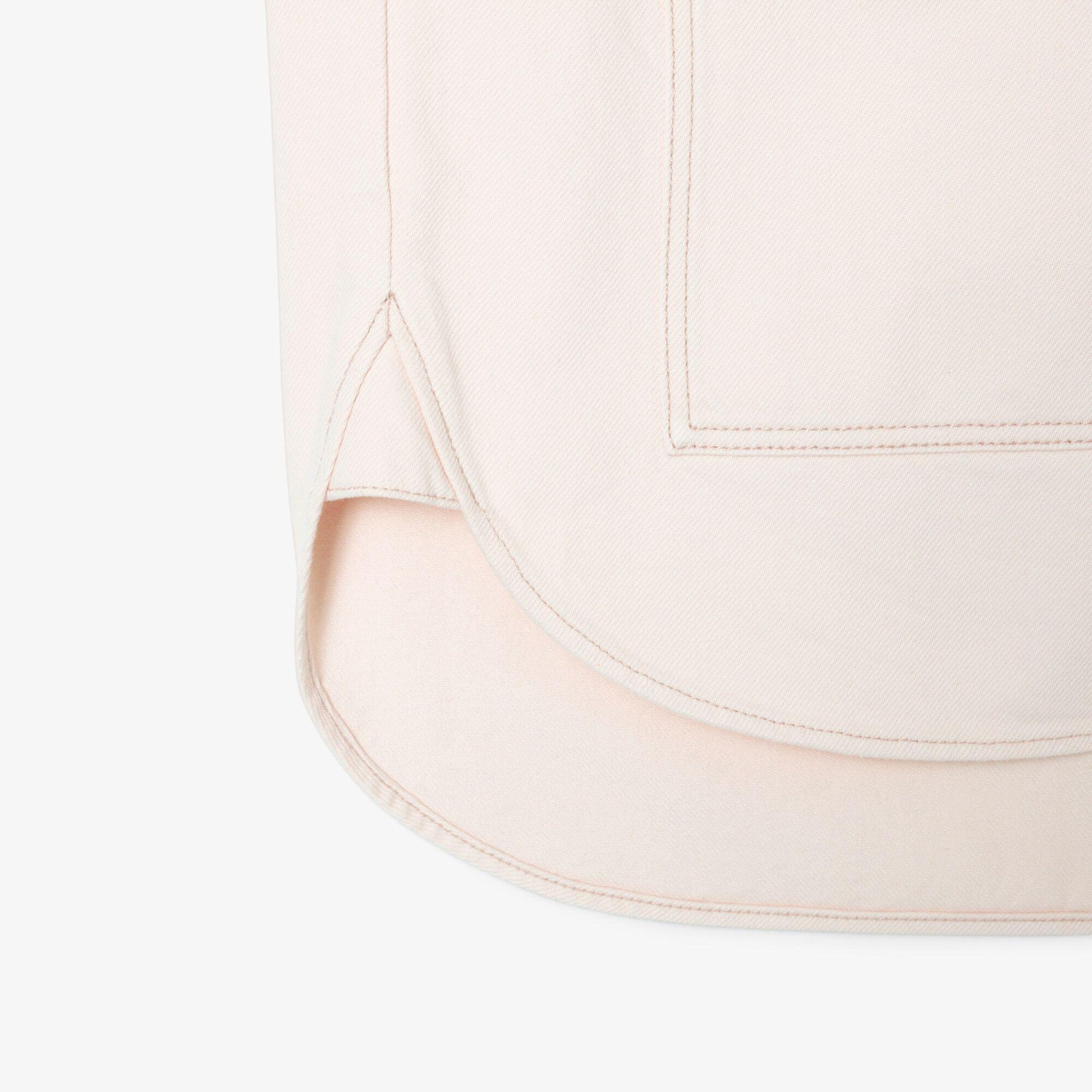 Lacoste Kadın Relaxed Fit Denim Pembe Ceket