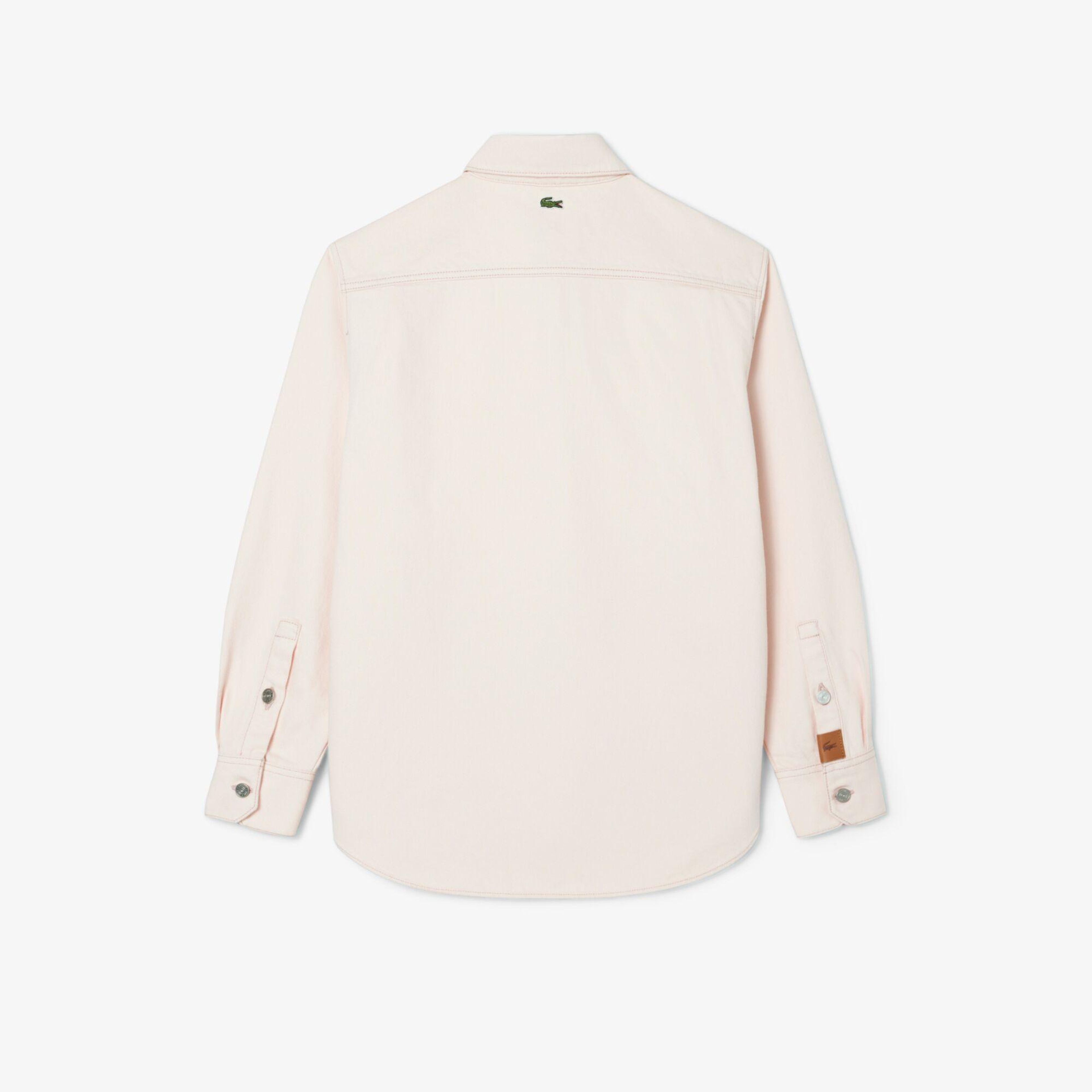 Lacoste Kadın Relaxed Fit Denim Pembe Ceket