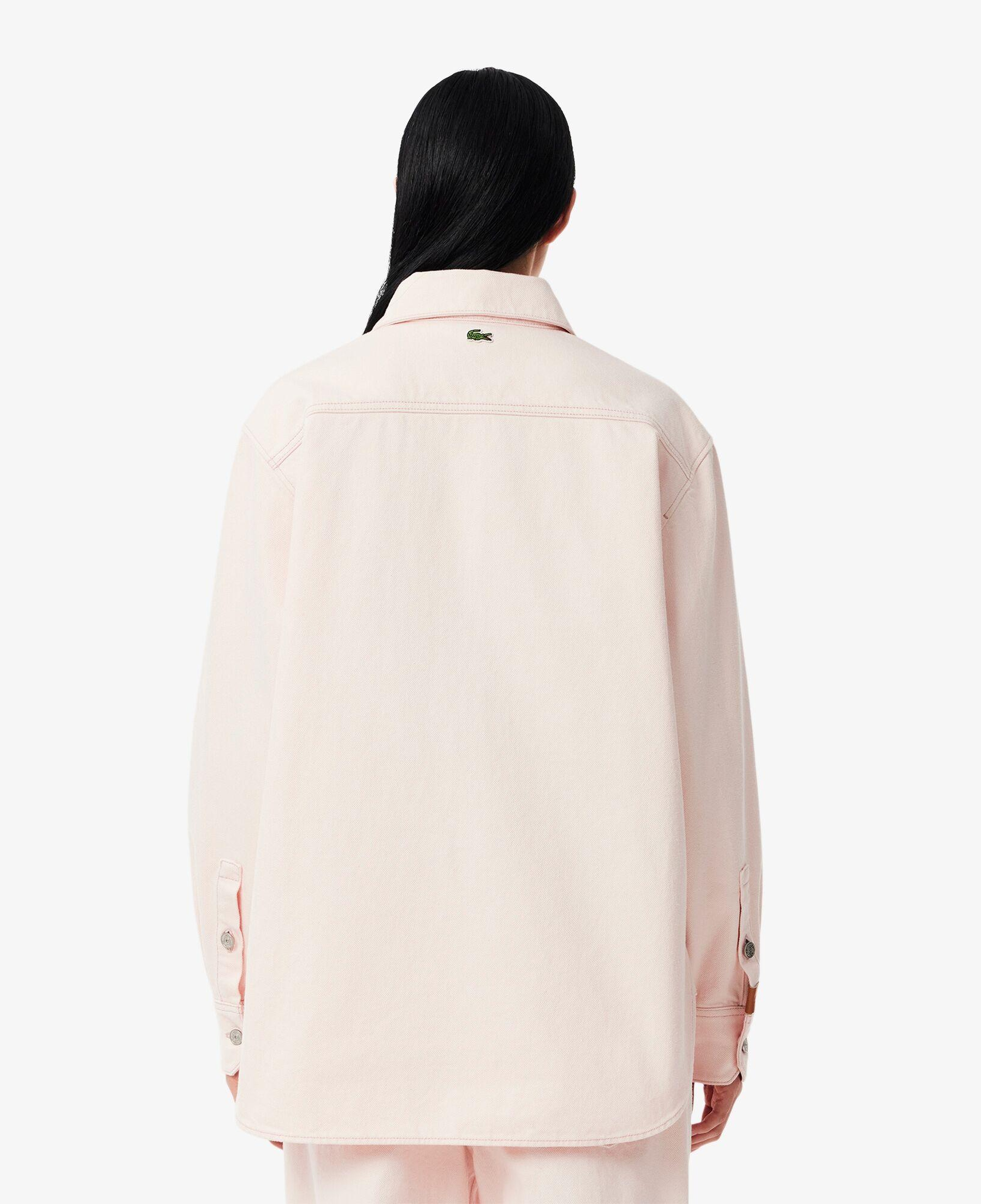 Lacoste Kadın Relaxed Fit Denim Pembe Ceket
