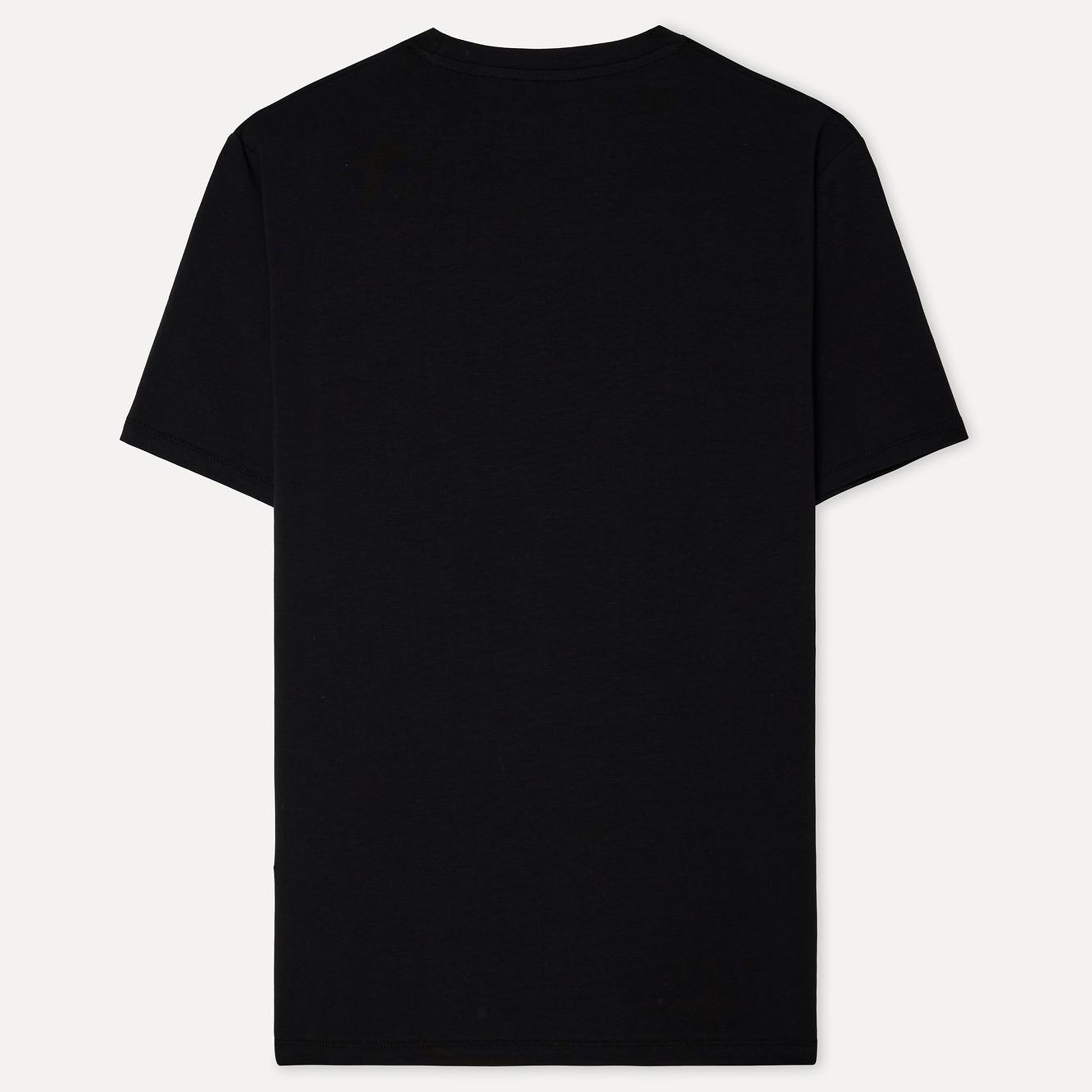 Erkek Siyah Bisiklet Yaka T-Shirt