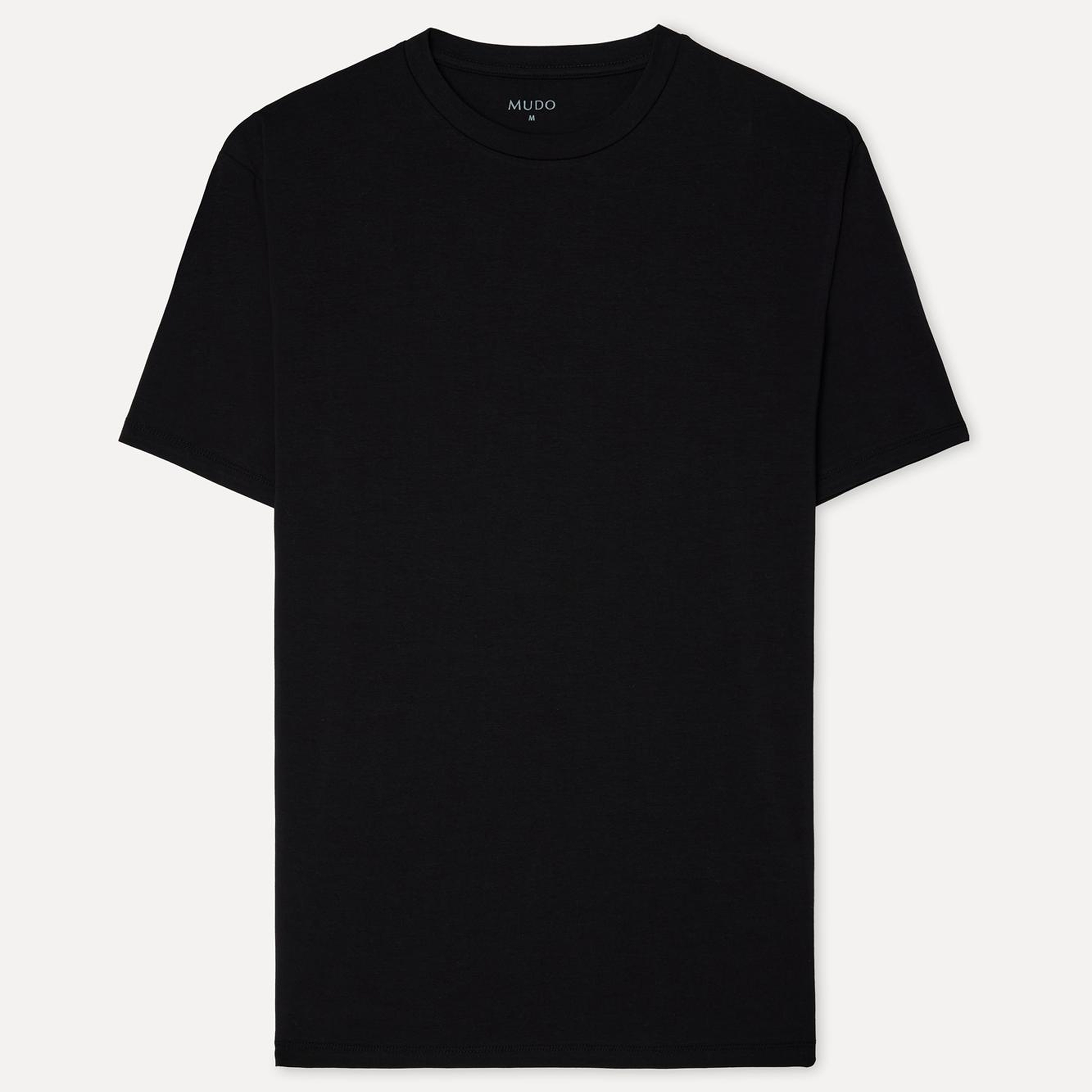 Erkek Siyah Bisiklet Yaka T-Shirt