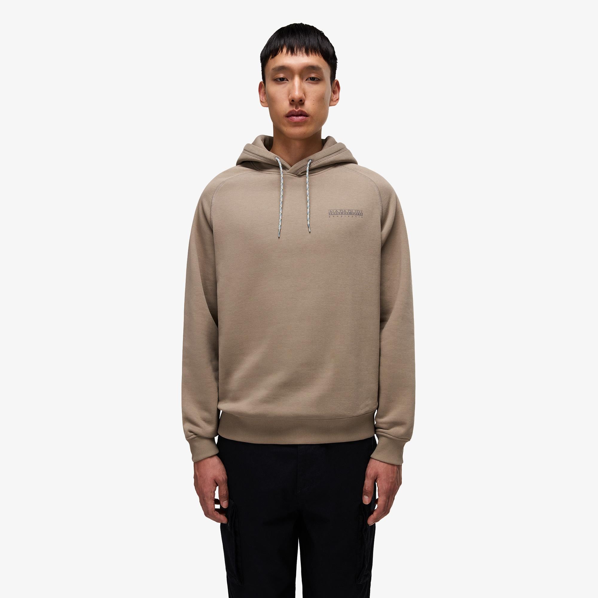 Napapijri B-Back Graphic Erkek Yeşil Sweatshirt