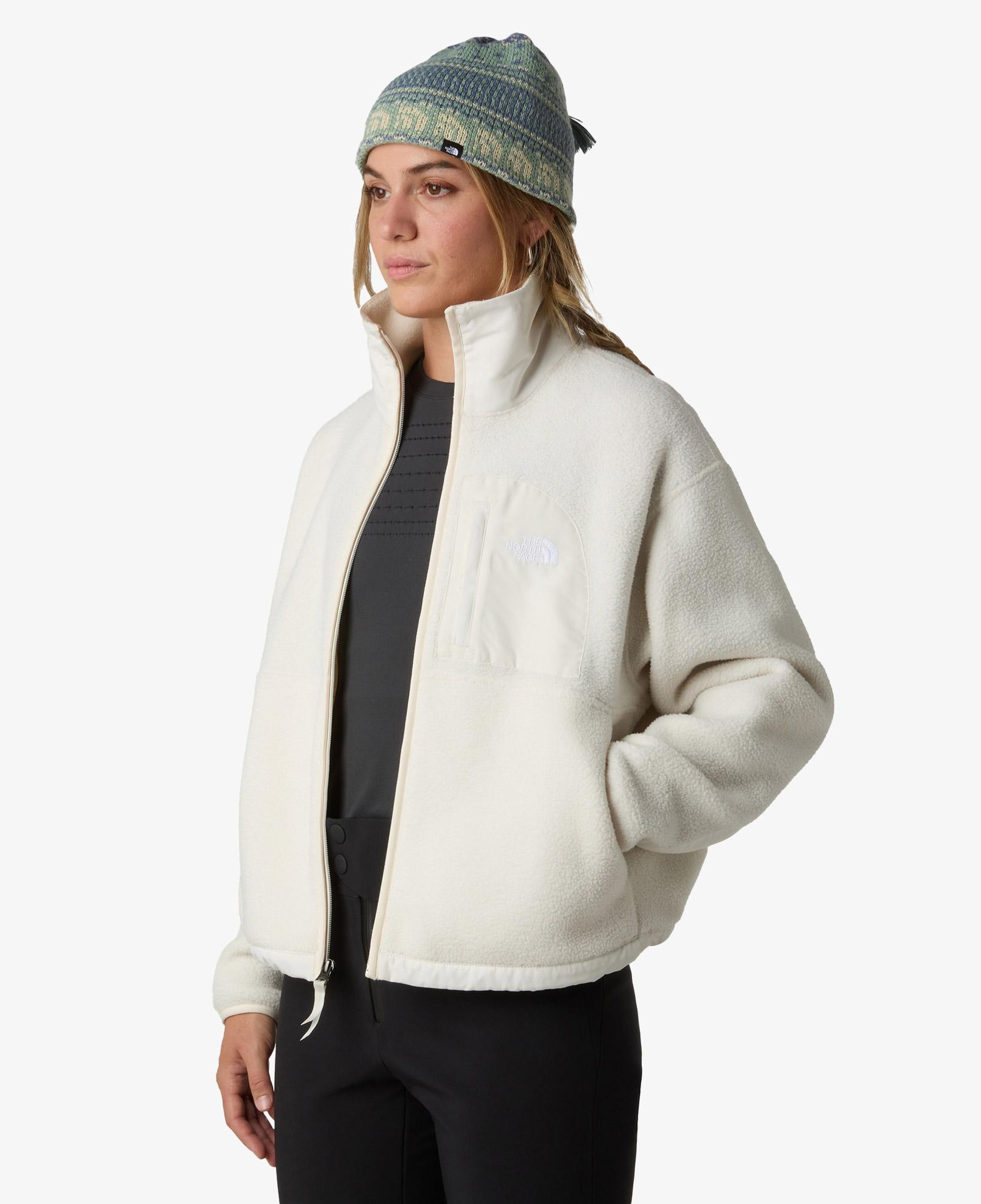 The North Face Yumiori Off-Peak Full Zip Kadın Beyaz Polar Mont