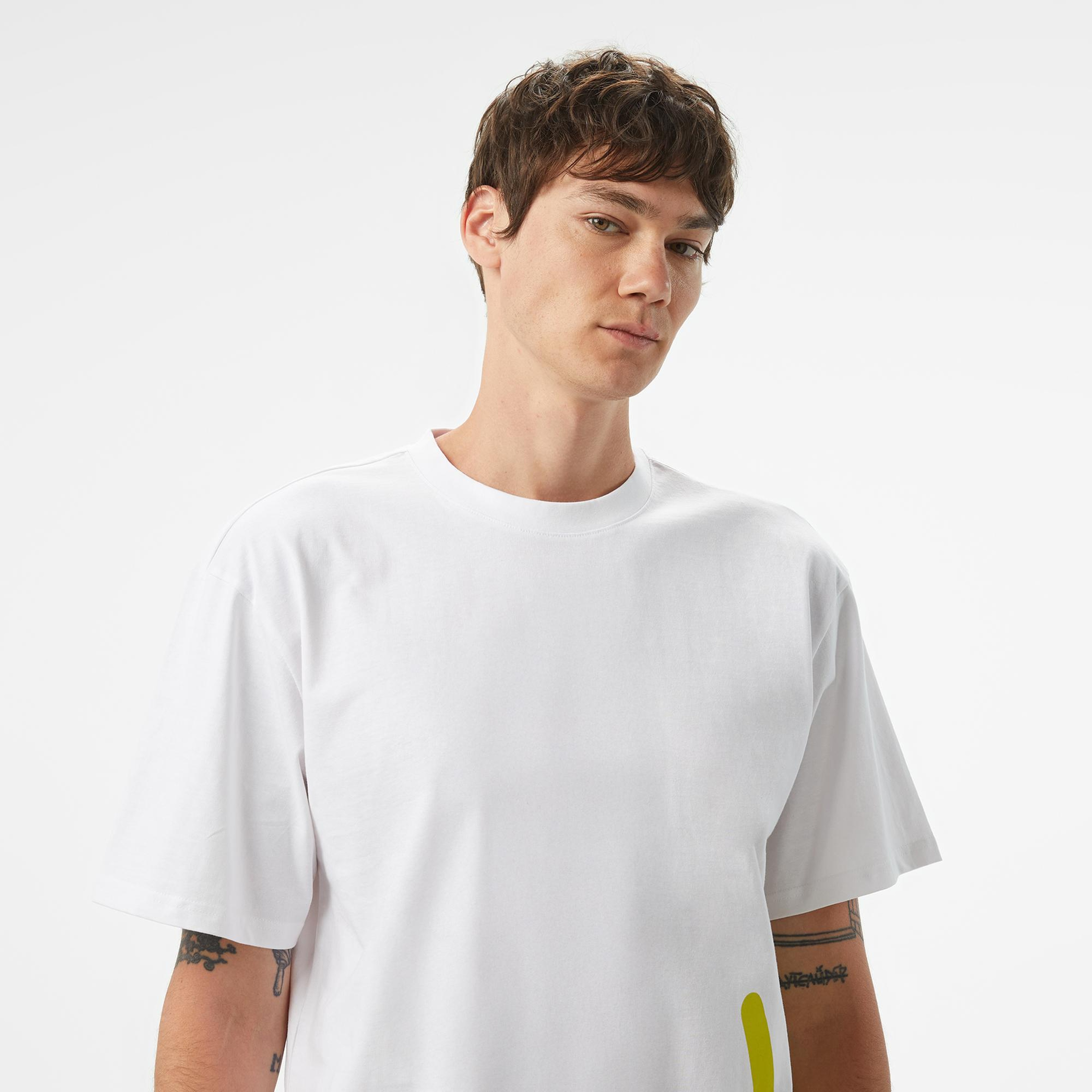 Karl Kani Woven Signature Erkek Beyaz T-Shirt