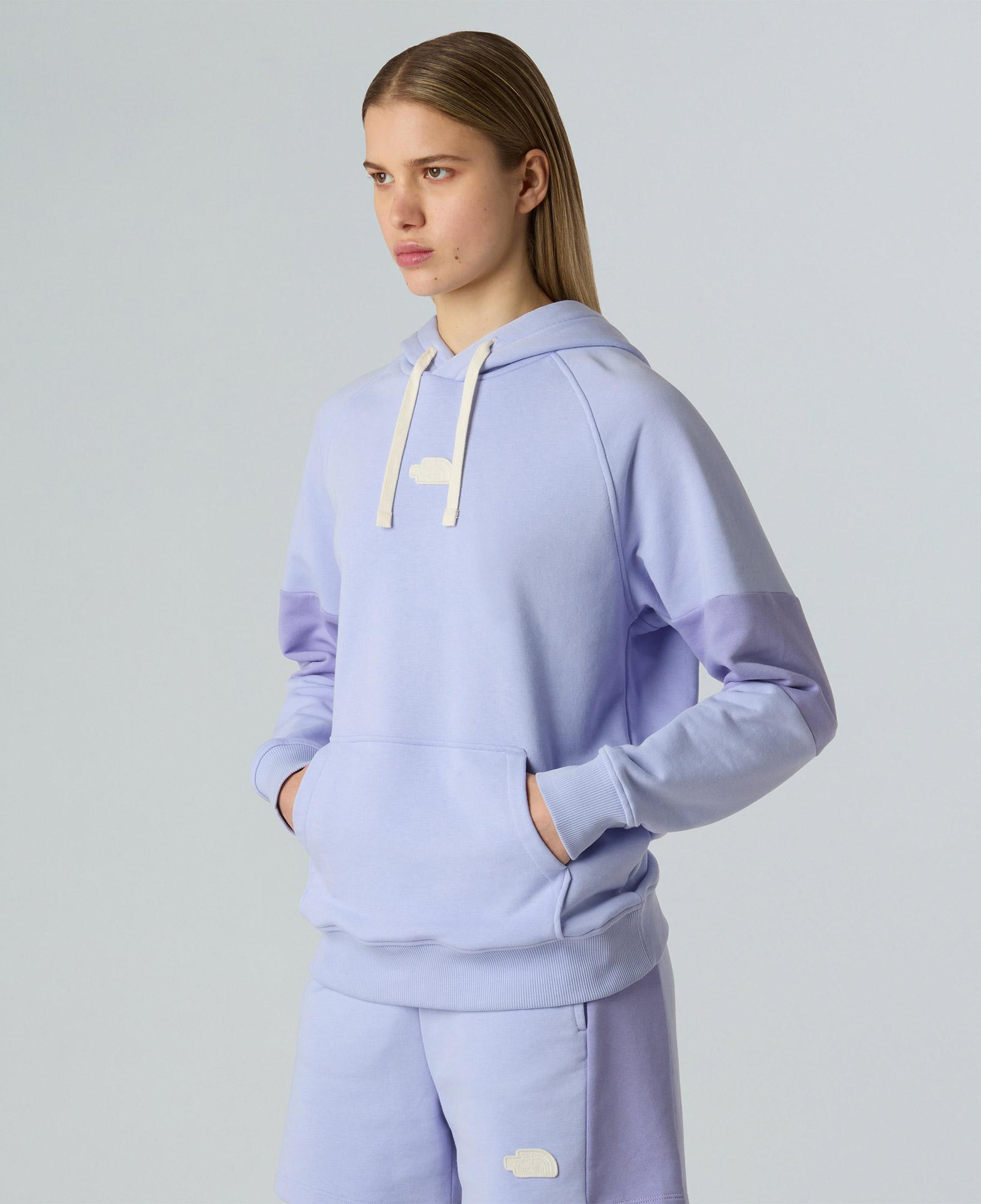 The North Face Terry Relaxed Kadın Mavi Outdoor Sweatshirt
