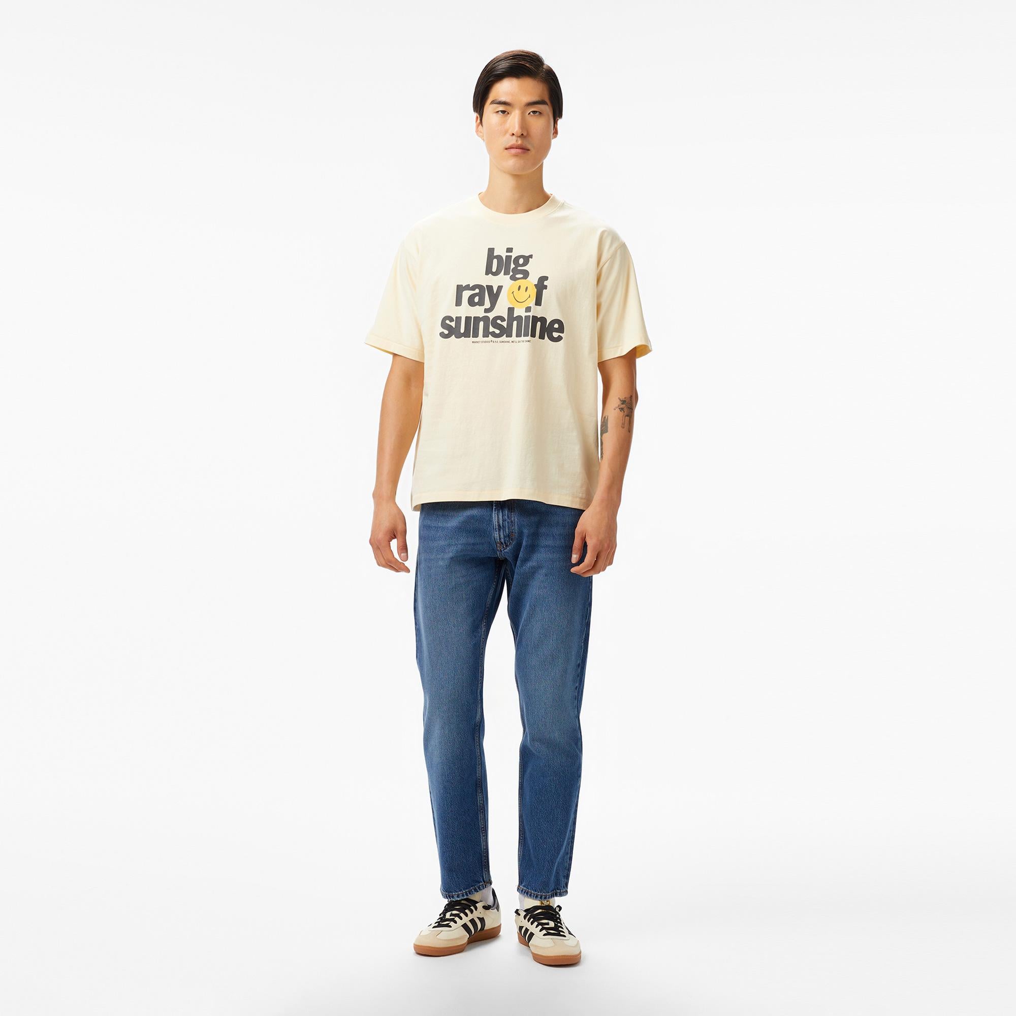 The Market Big Ray Of Sunshine Unisex Krem T-Shirt