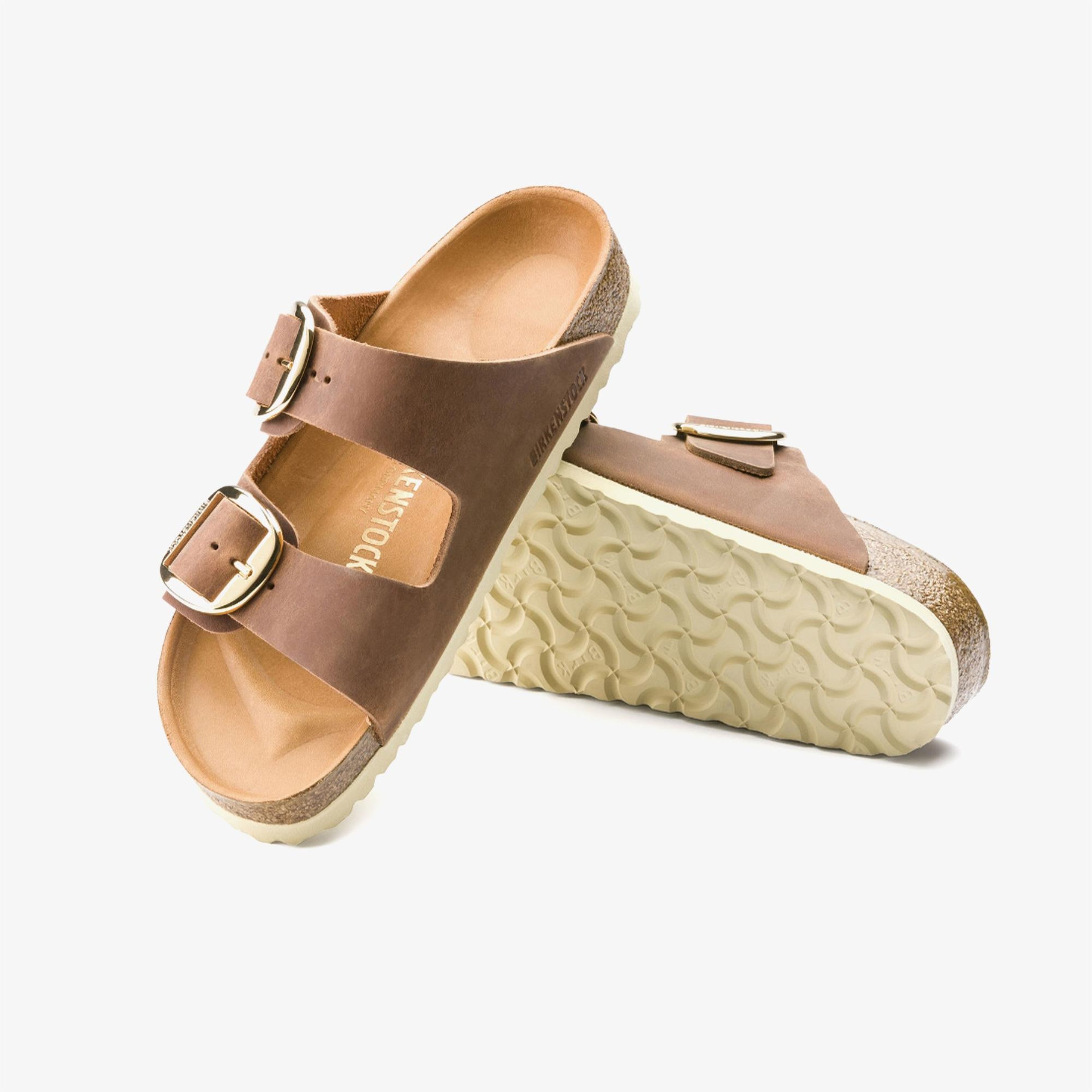 Birkenstock Arizona Big Buckle Leoi Kadın Kahverengi Terlik