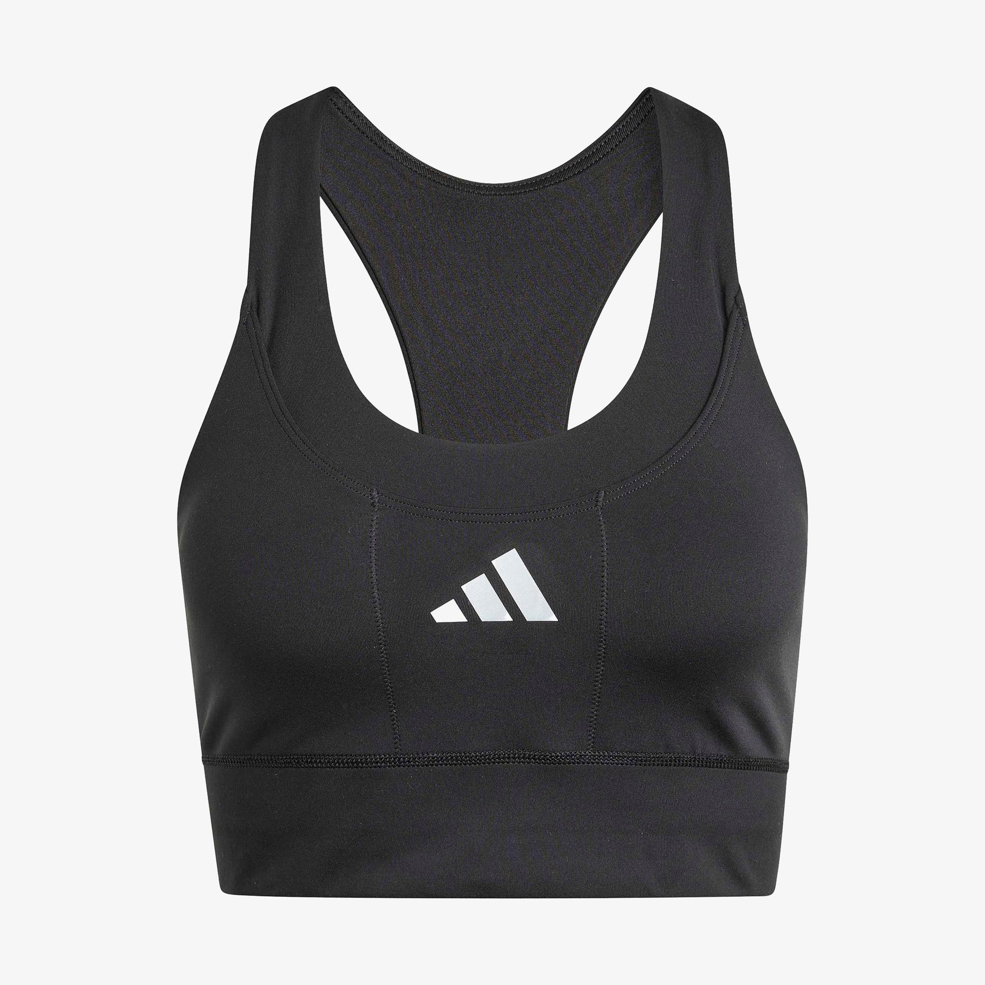 adidas Adi365 Running Cepli Orta Destekli Kadın Siyah Antrenman Bra