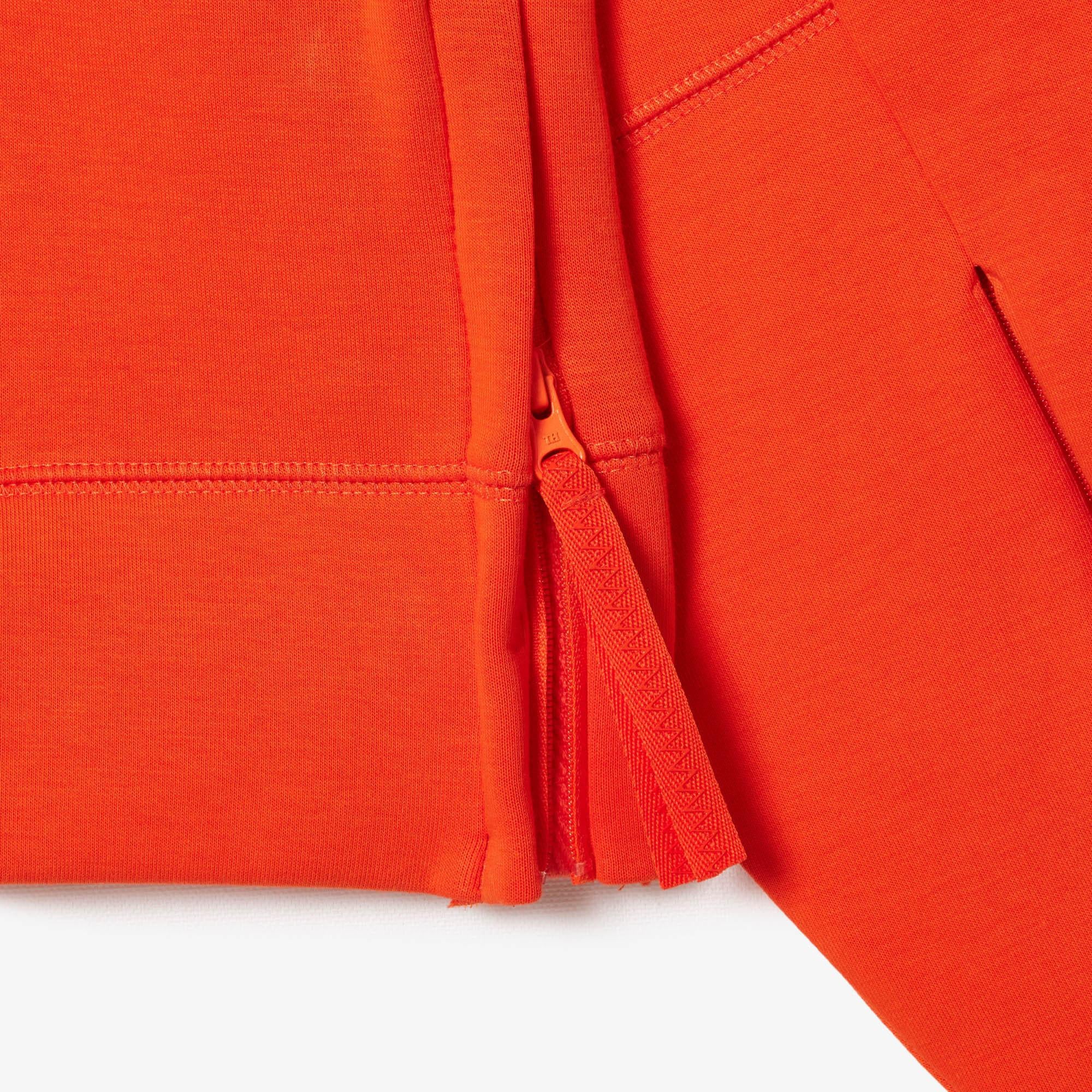 Kadın Relaxed Fit Kapüşonlu Turuncu Sweatshirt