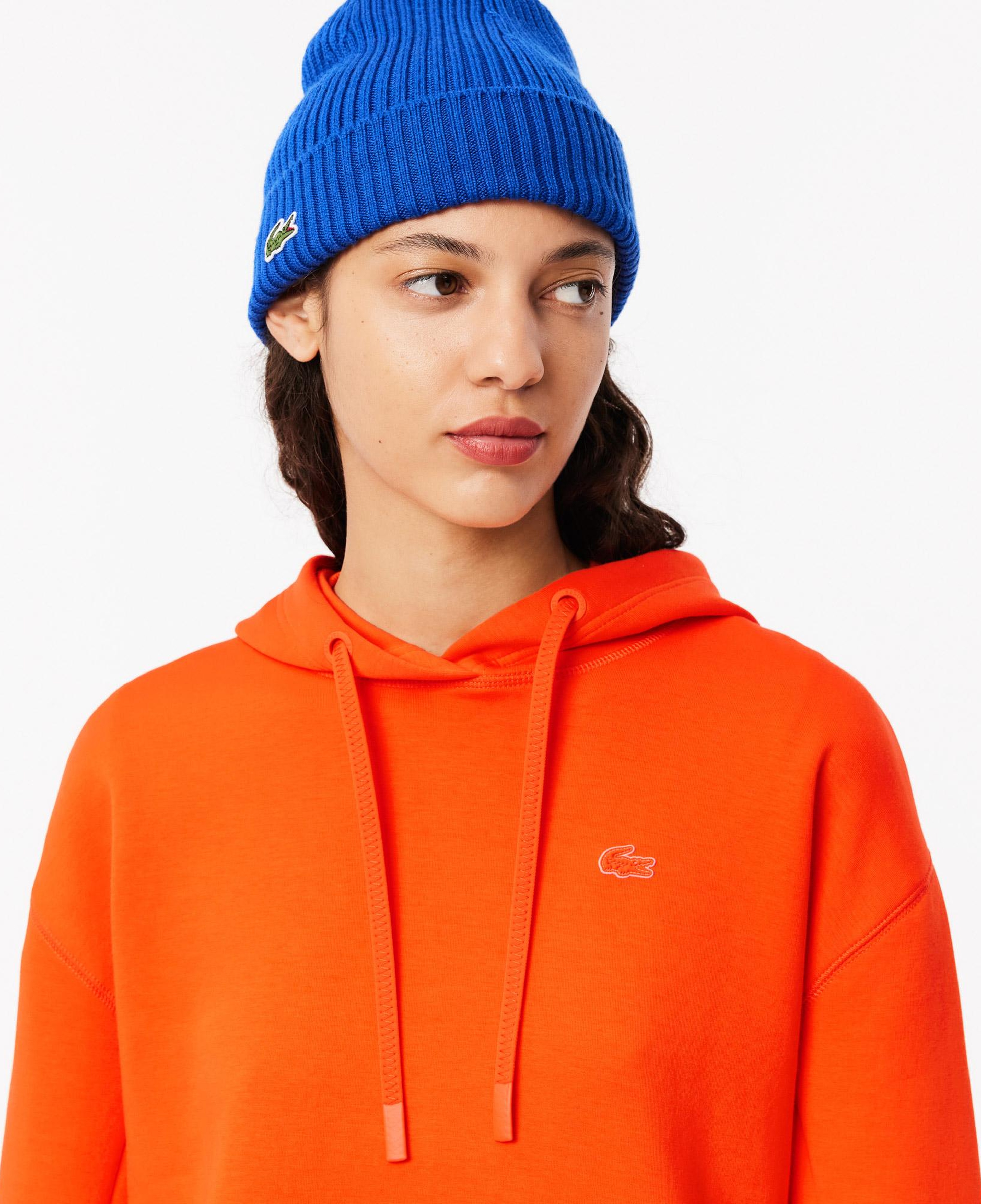 Kadın Relaxed Fit Kapüşonlu Turuncu Sweatshirt