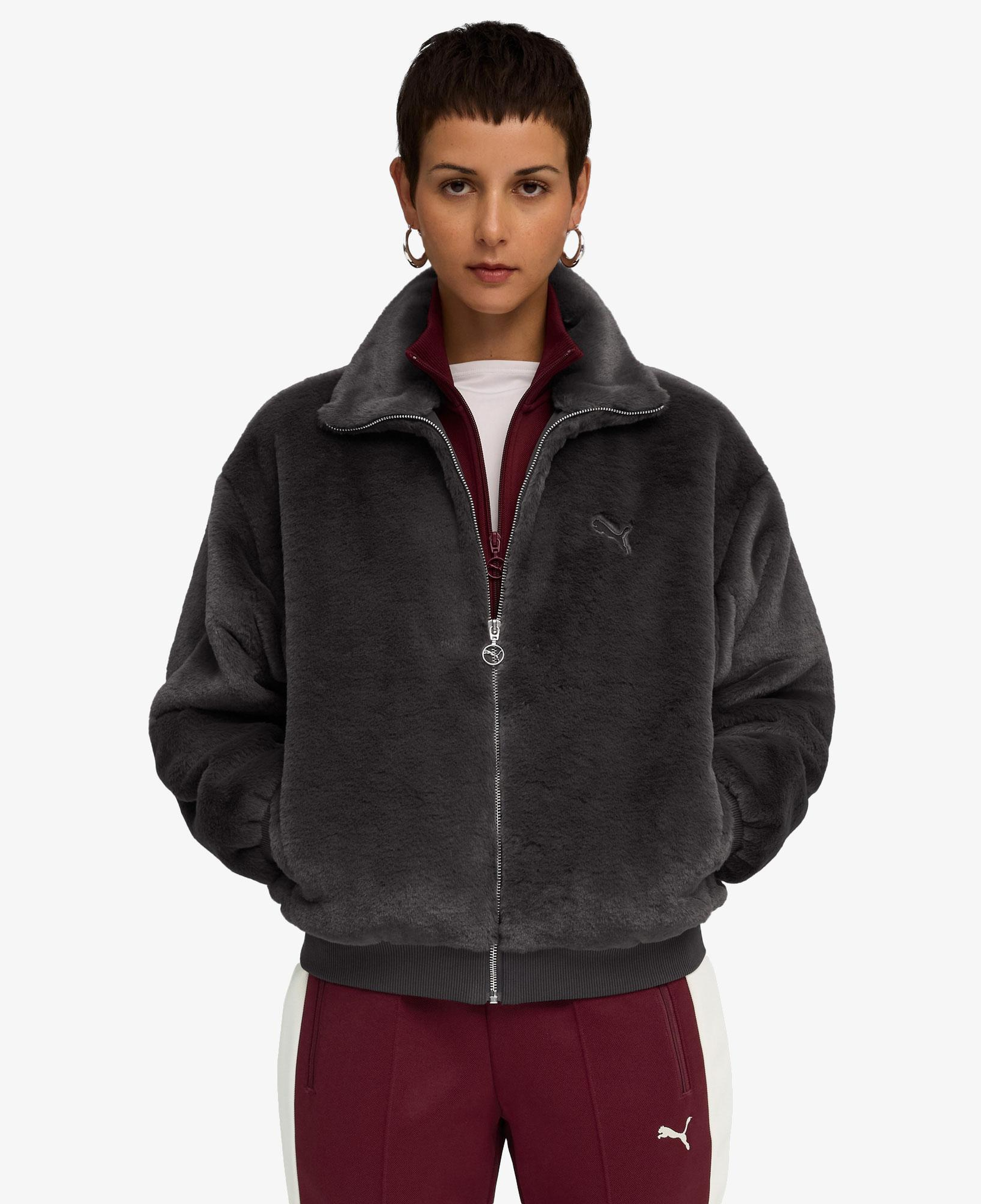 Puma Wardrobe Essentials Relaxed Kadın Gri Ceket