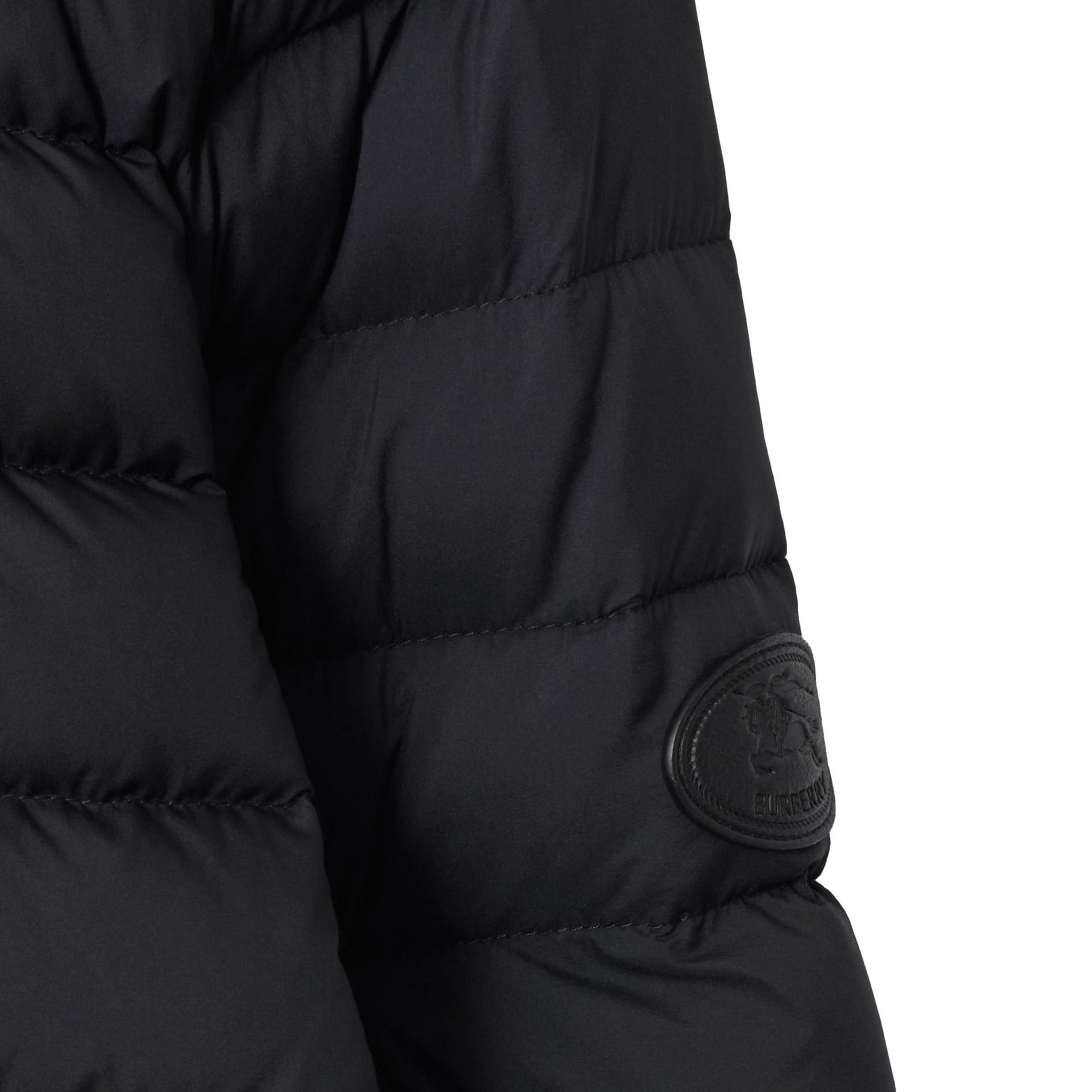 Burberry Nylon Puffer Erkek Siyah Mont