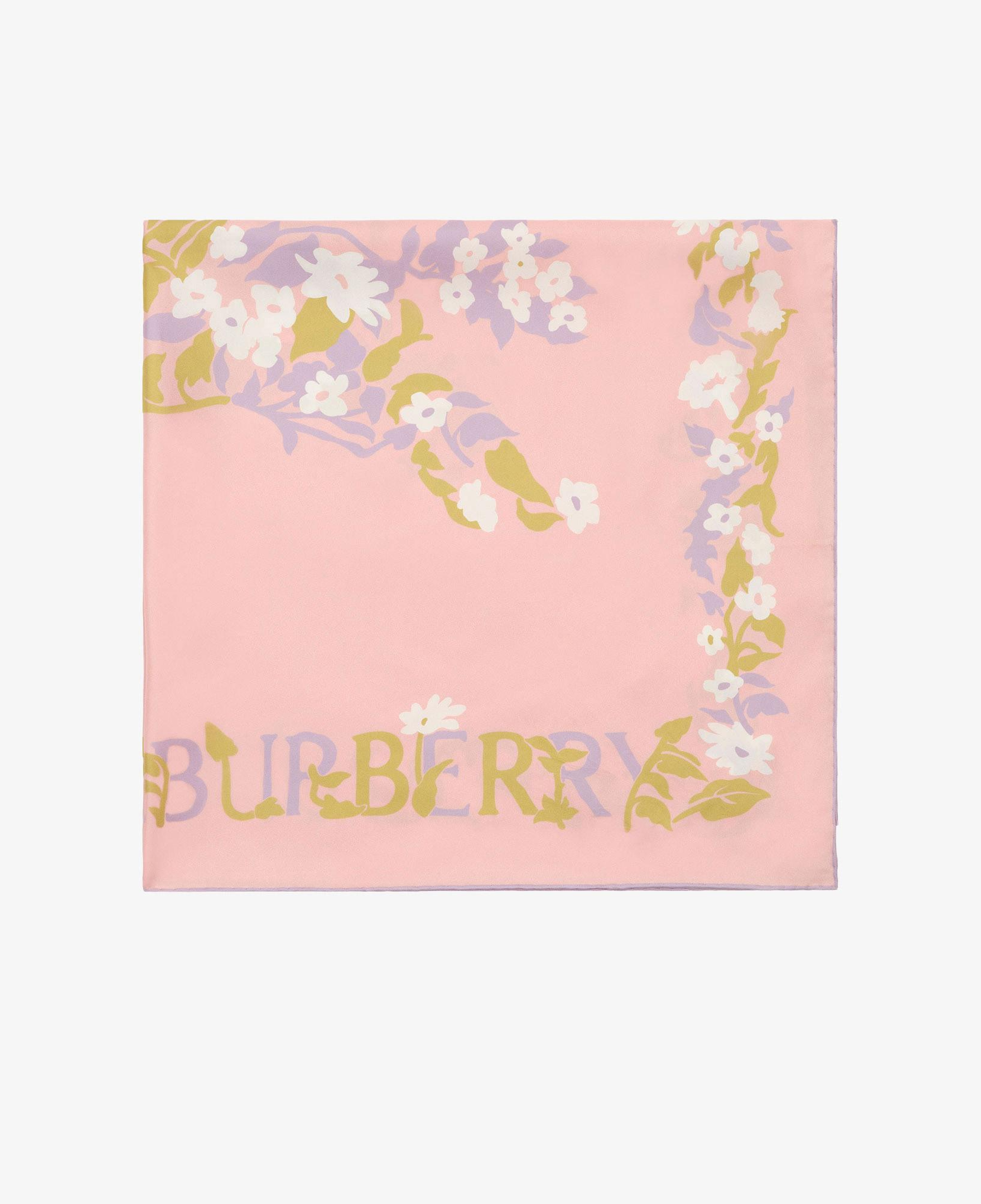 Burberry Floral Ekd Silk Kadın Pembe Eşarp