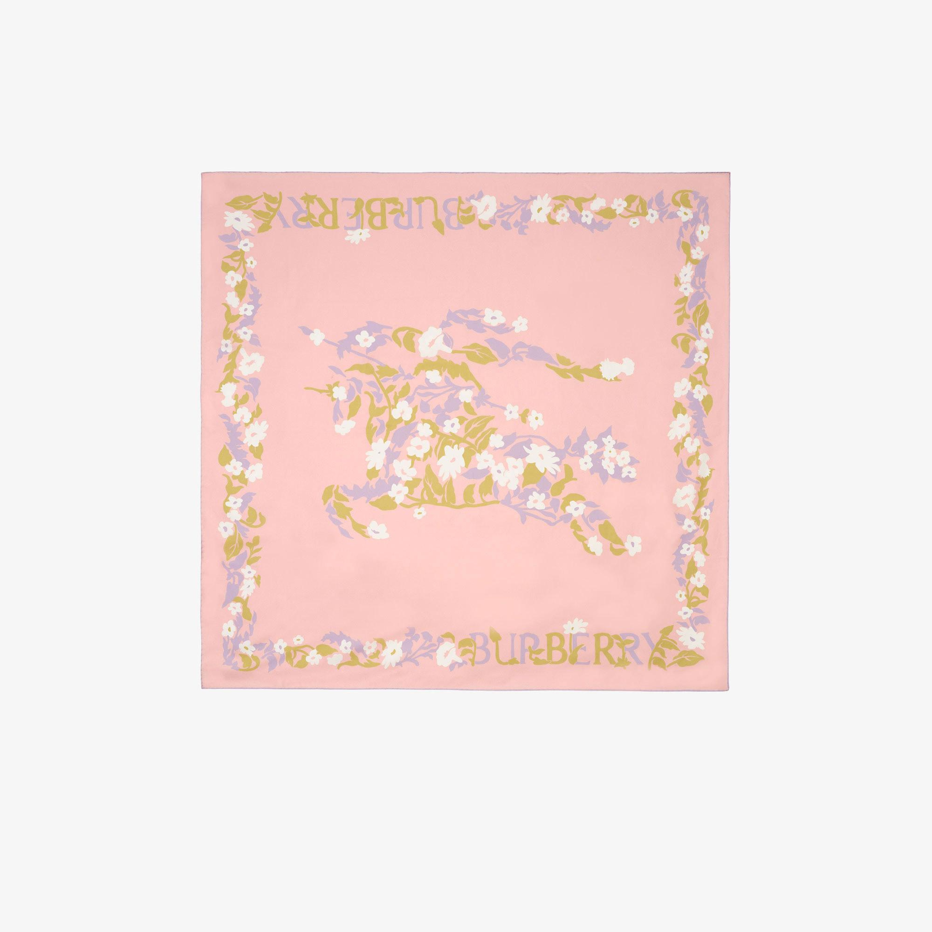 Burberry Floral Ekd Silk Kadın Pembe Eşarp