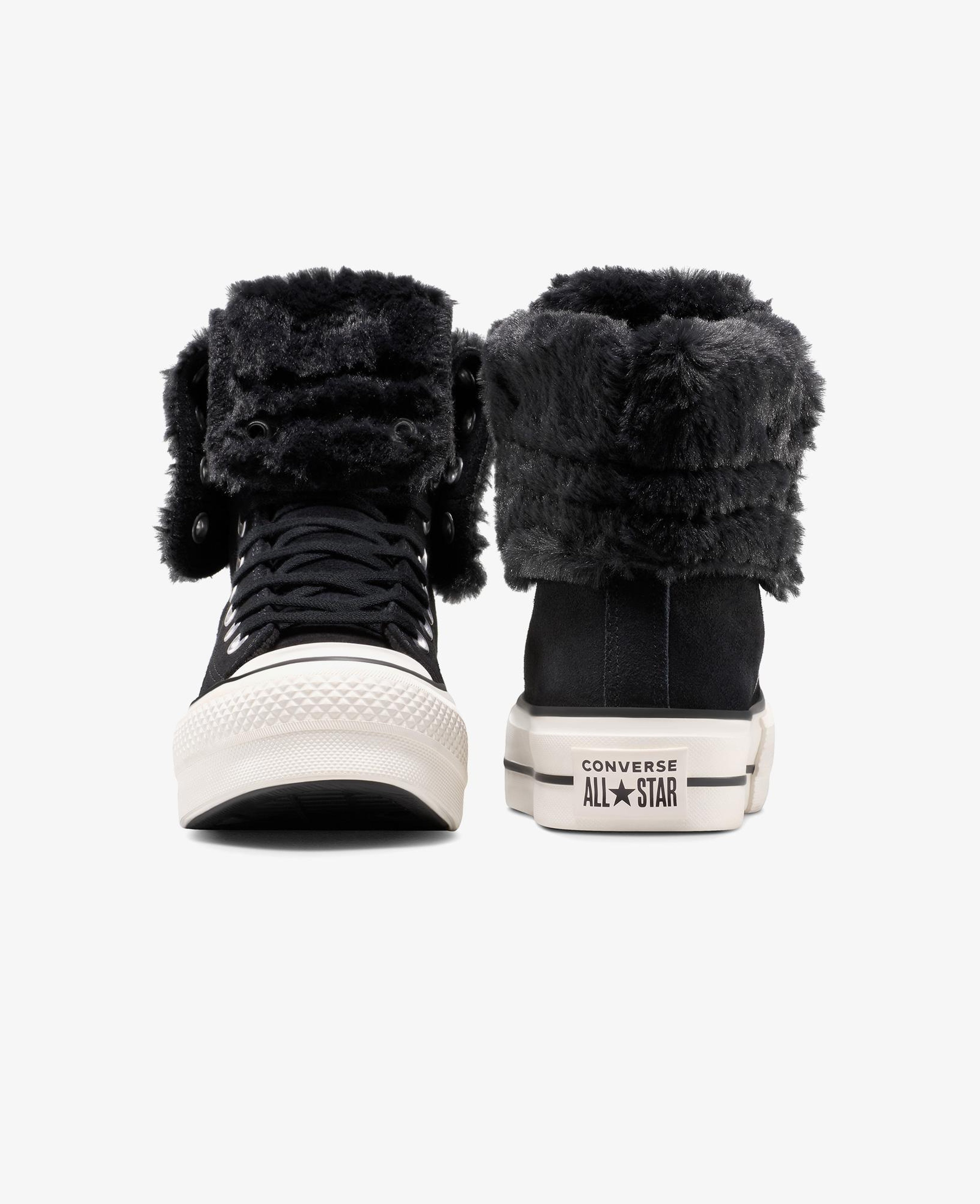 Converse Chuck Taylor All Star Fold Over Lift Kadın Siyah Sneaker