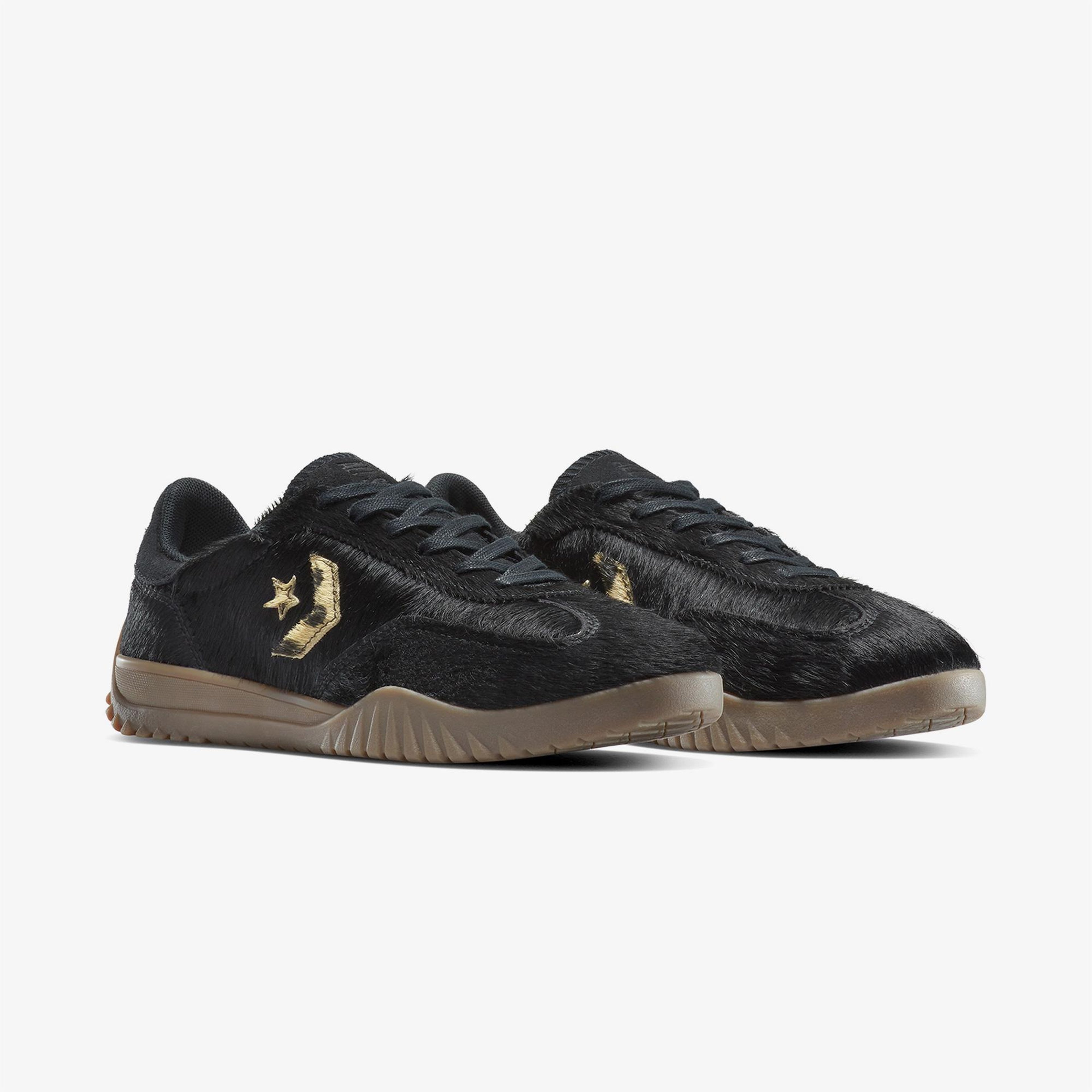 Converse Run Star Trainer Pony Hair Unisex Siyah Sneaker