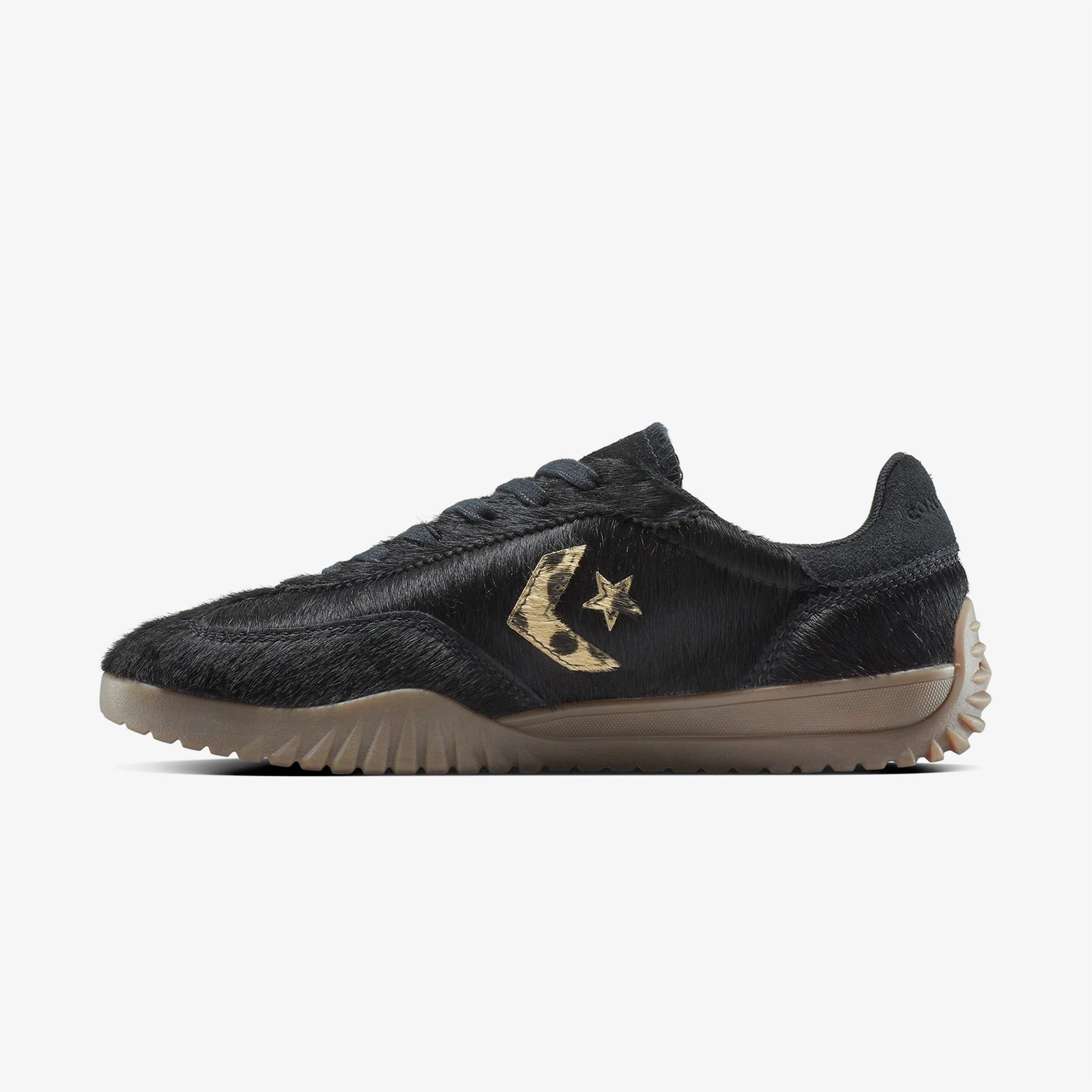 Converse Run Star Trainer Pony Hair Unisex Siyah Sneaker