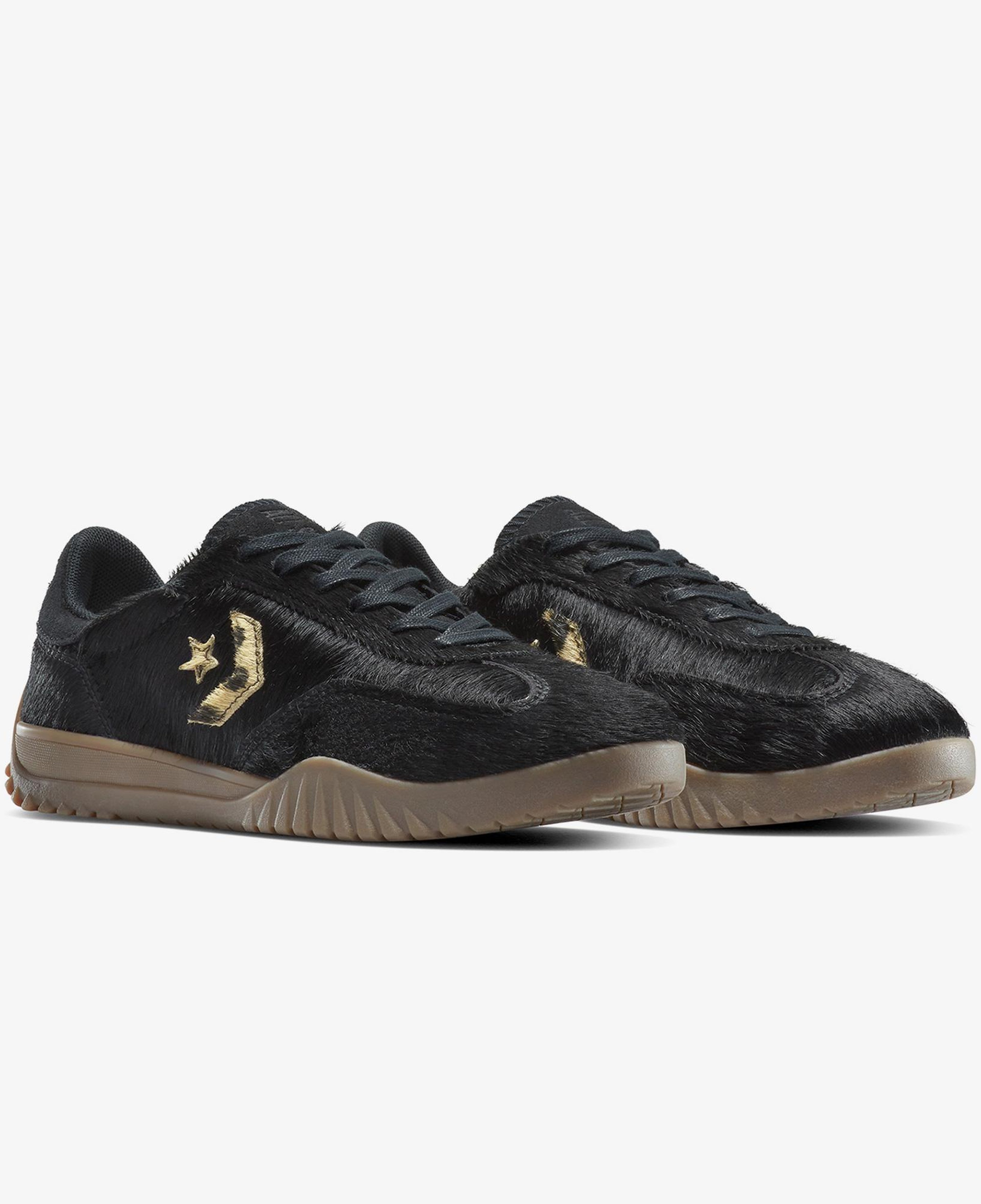 Converse Run Star Trainer Pony Hair Unisex Siyah Sneaker