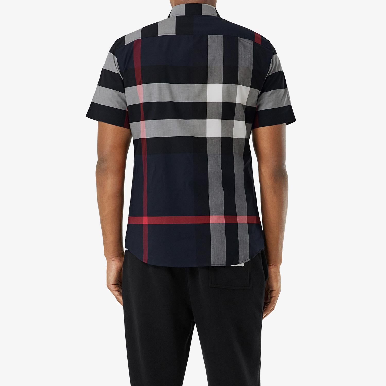 Burberry Erkek Lacivert Gömlek