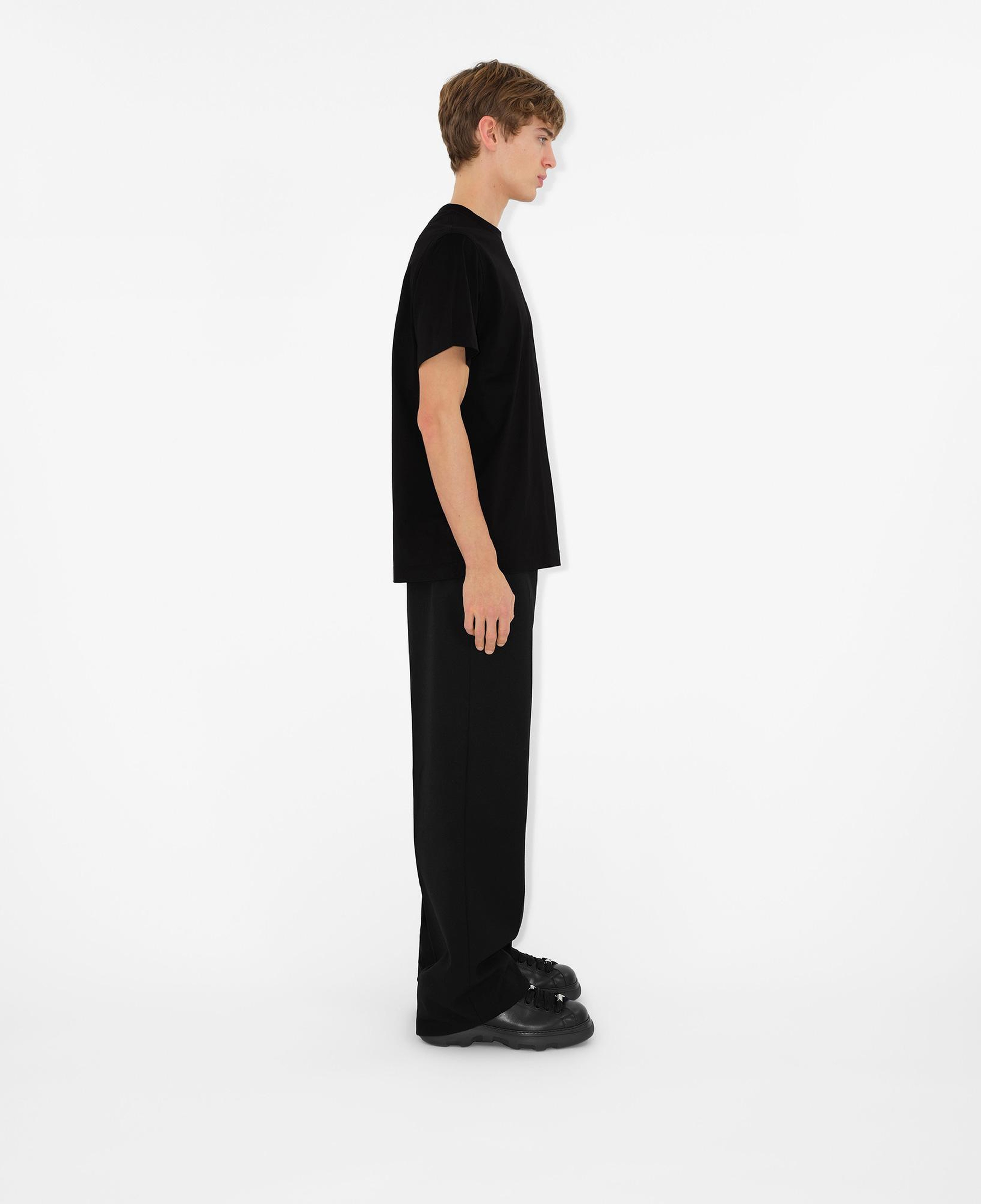 Burberry Pamuklu Erkek Siyah T-Shirt