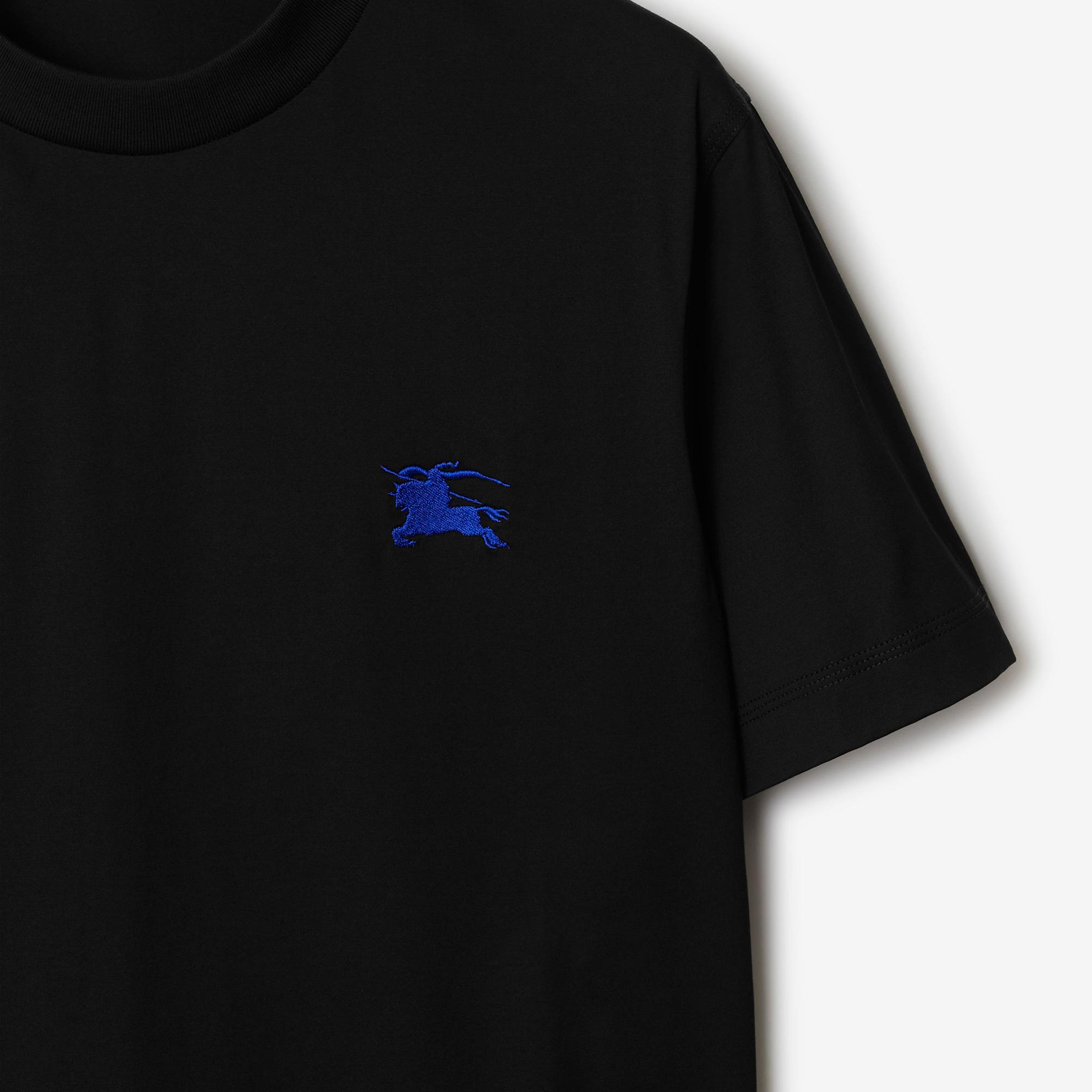 Burberry Pamuklu Erkek Siyah T-Shirt