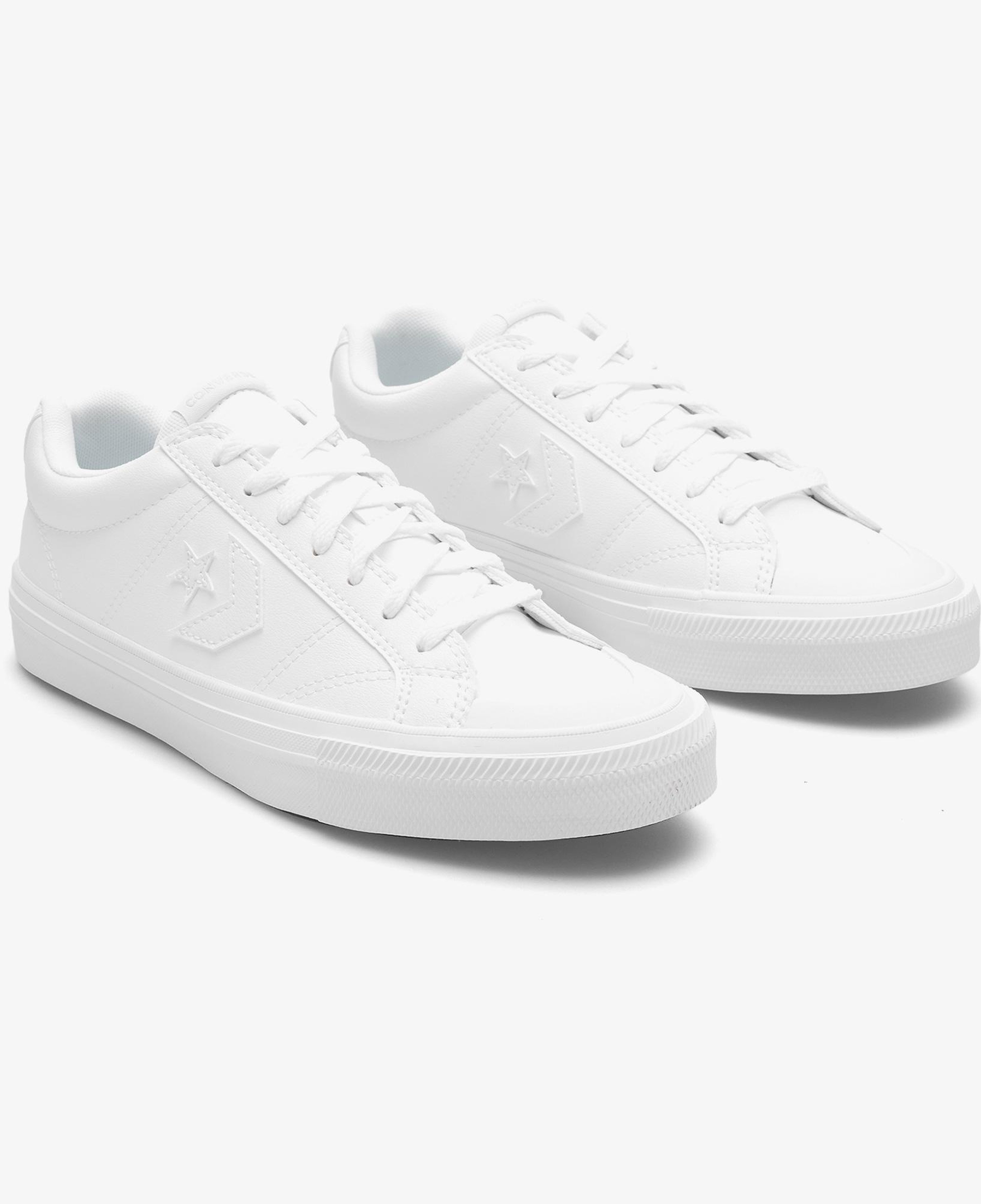 Converse Sport Casual Faux Leather Unisex Beyaz Sneaker