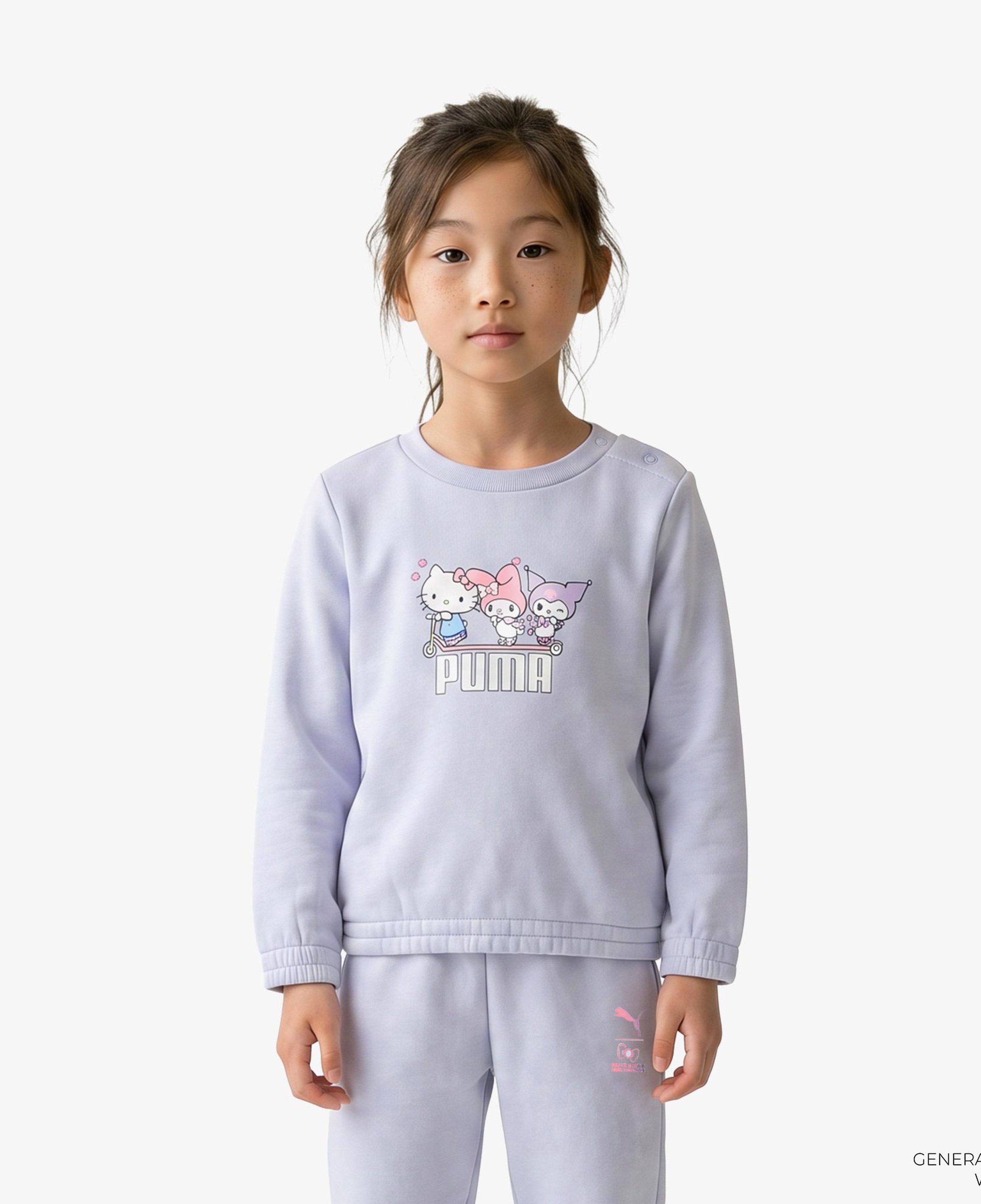 Puma X Hello Kitty & Friends Bebek Gri Eşofman Takımı