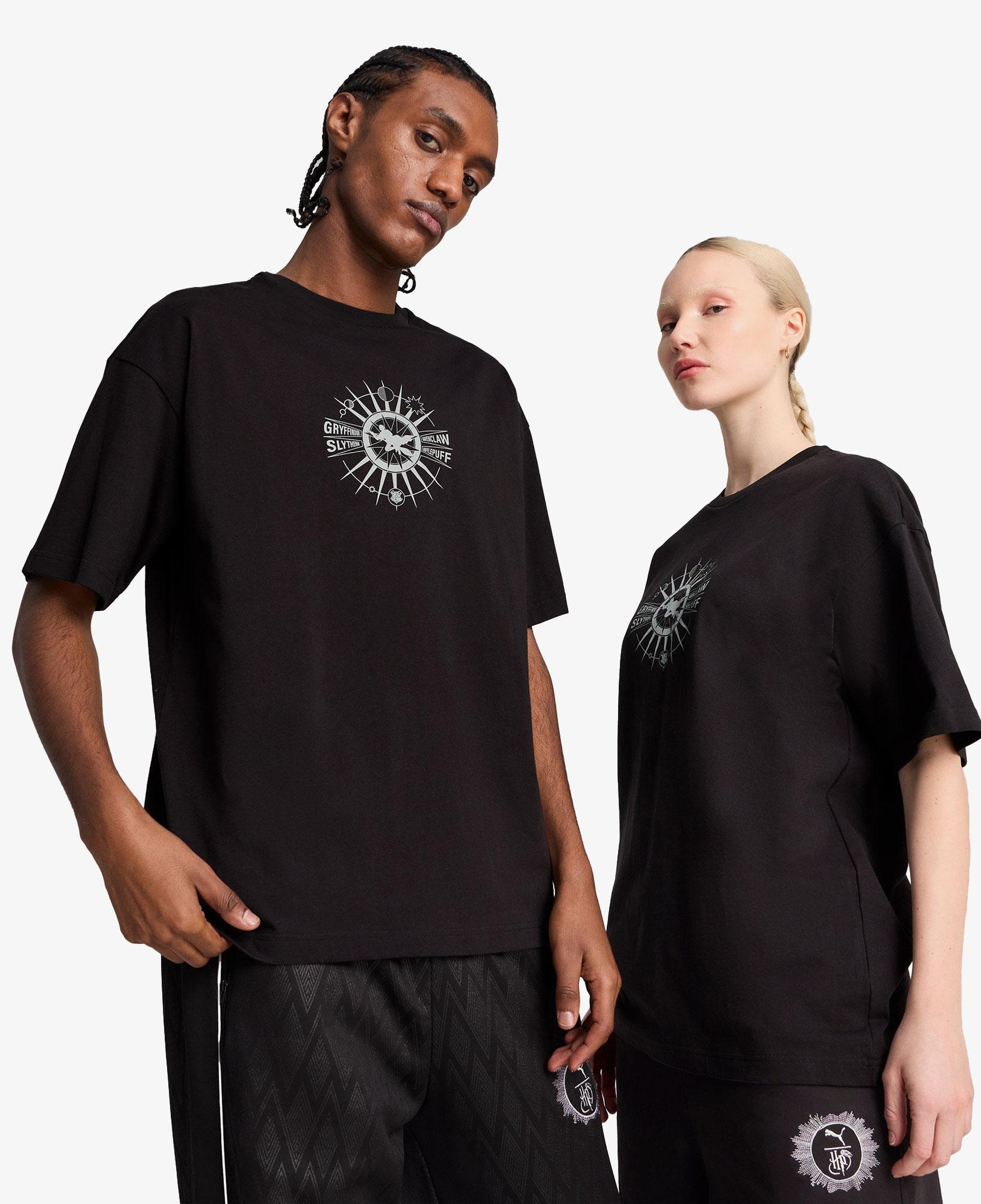 Puma X Harry Potter Unisex Siyah Oversize T-Shirt