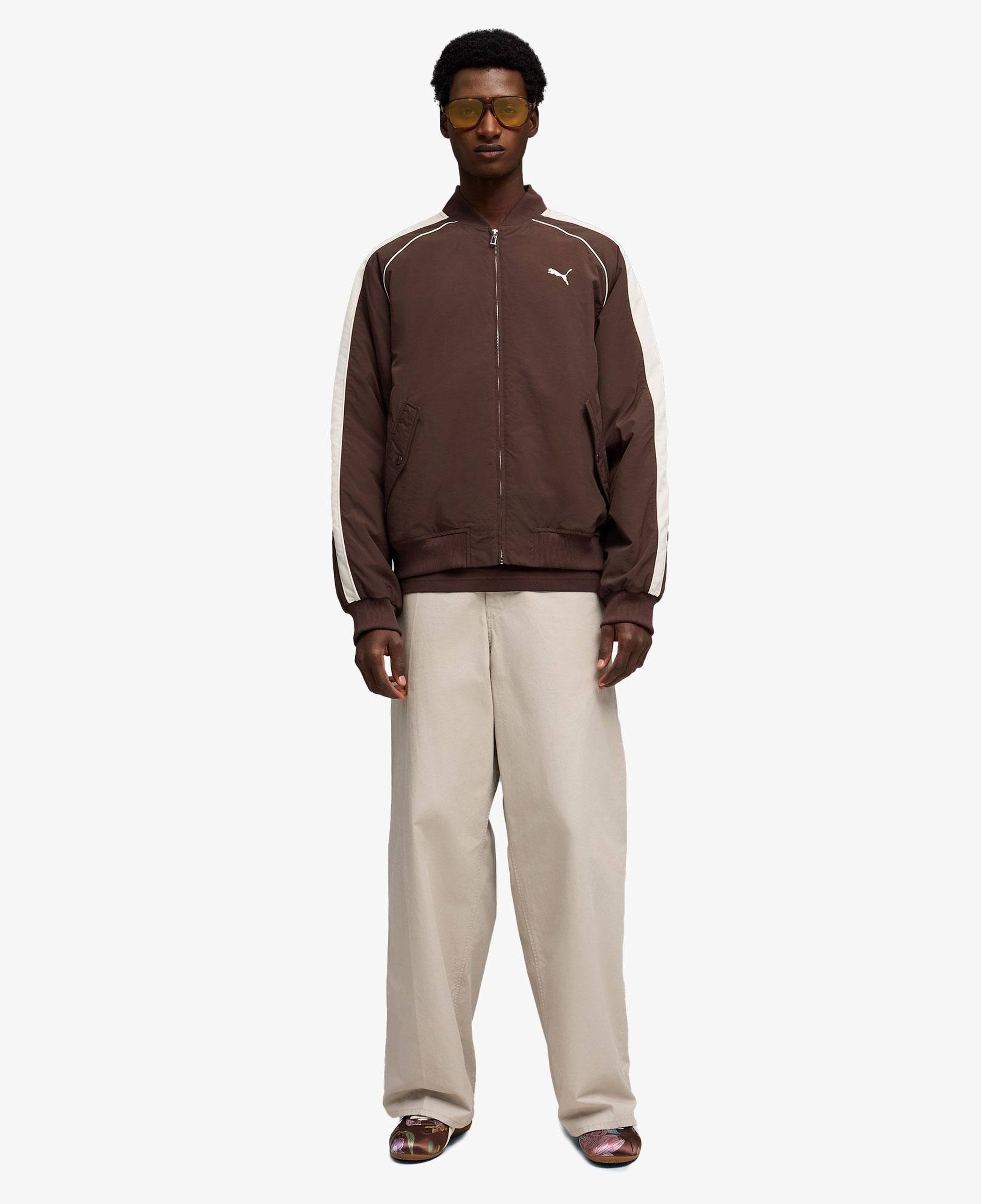 Puma T7 Bomber Unisex Kahverengi Ceket