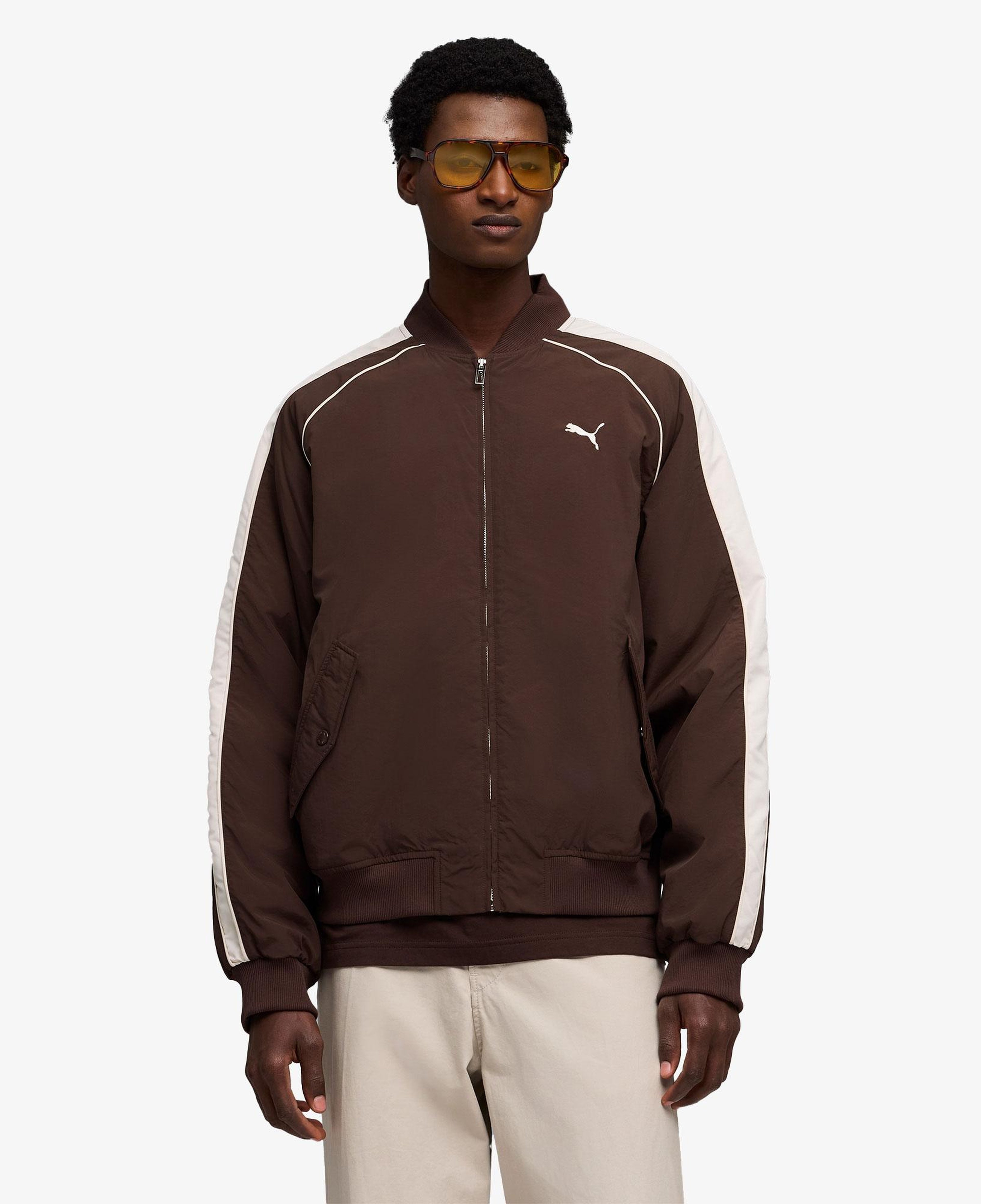 Puma T7 Bomber Unisex Kahverengi Ceket
