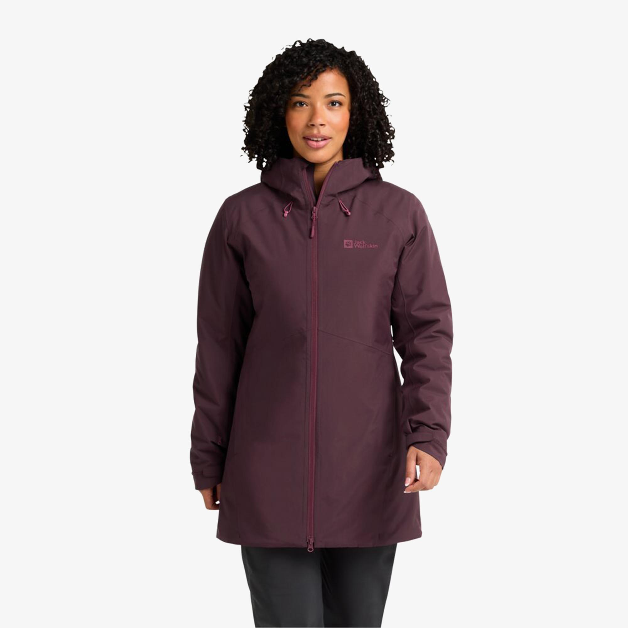 Jack Wolfskin Heidelstein Insulated Kadın Mor Ceket