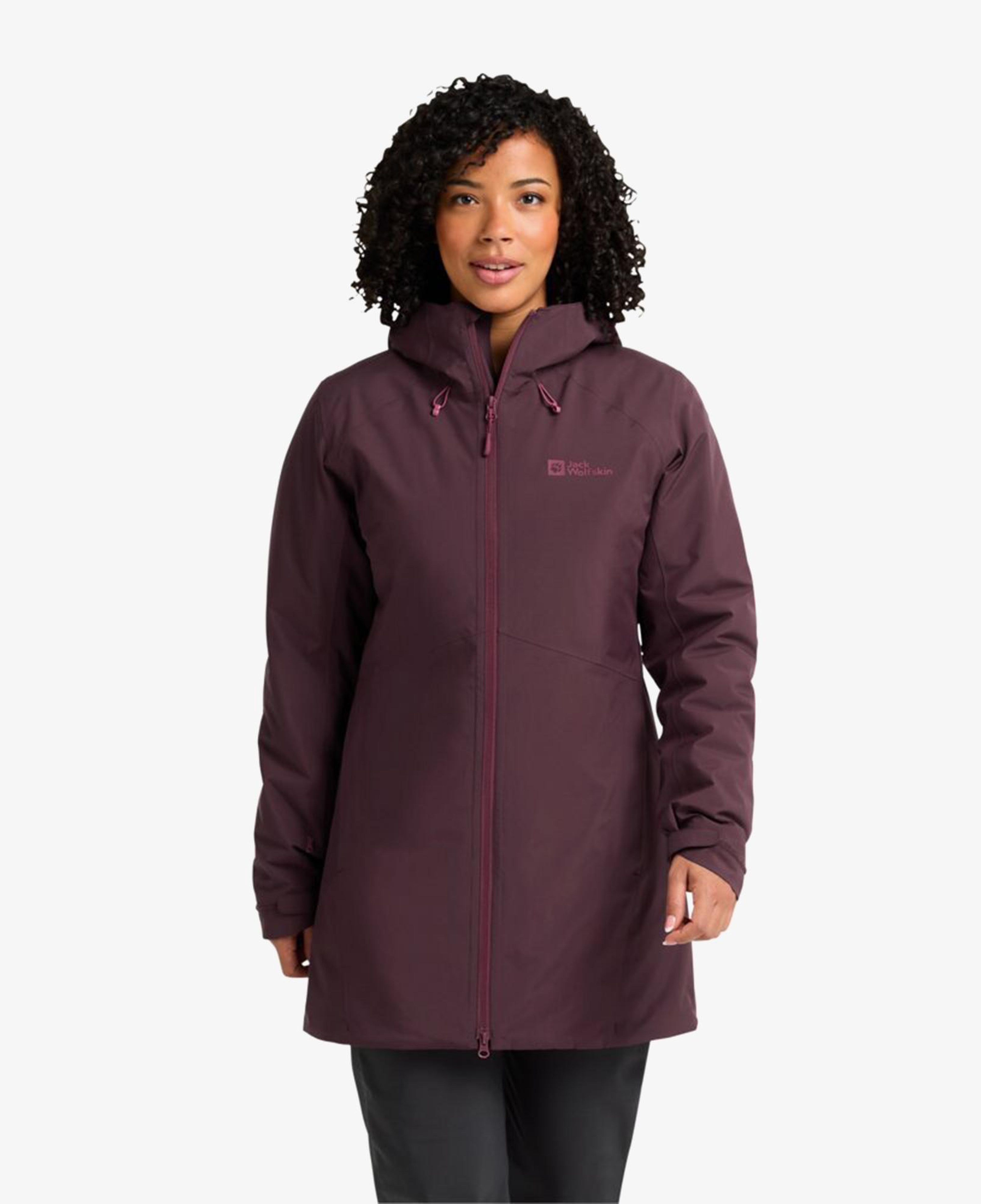 Jack Wolfskin Heidelstein Insulated Kadın Mor Ceket