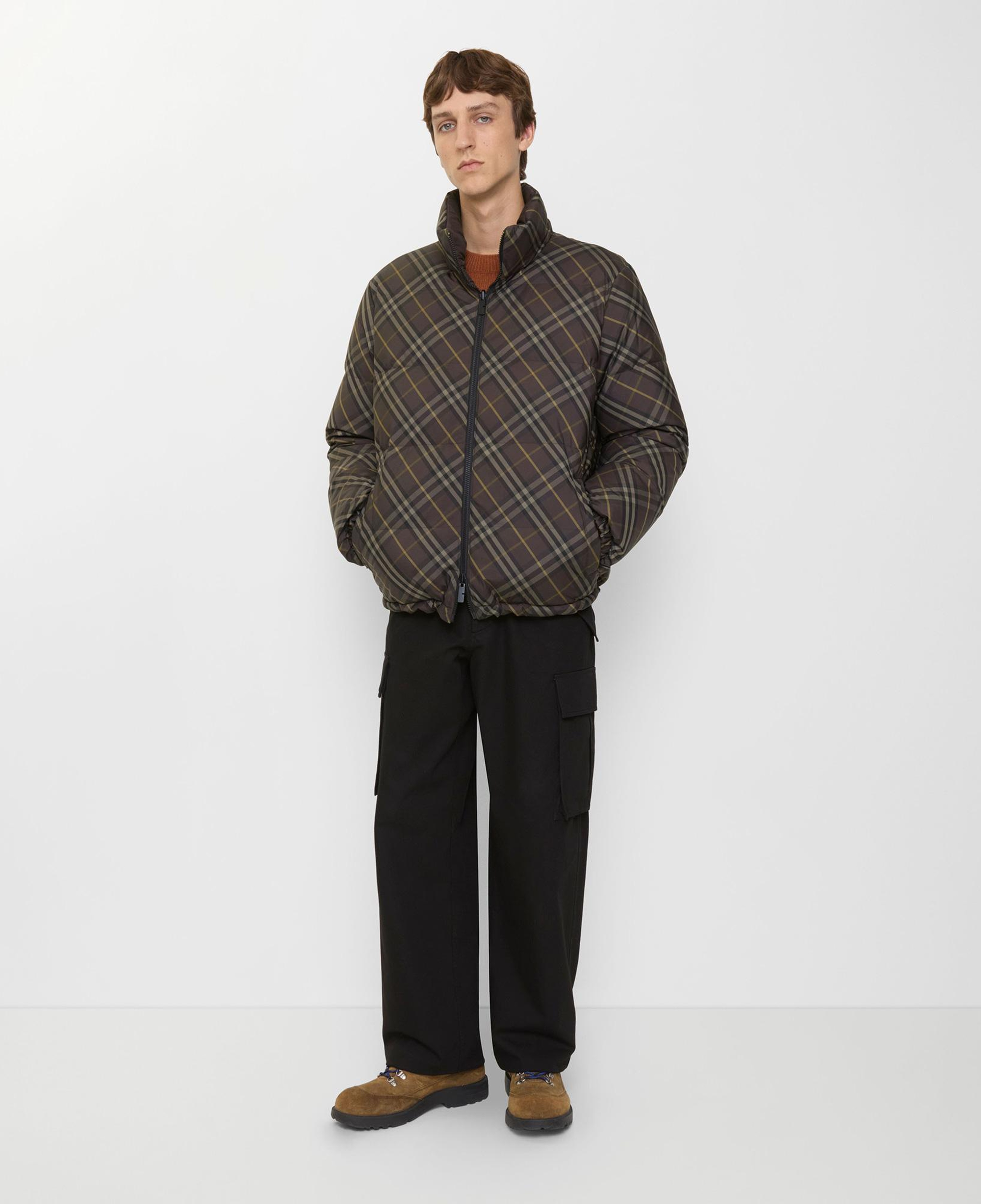 Burberry Snowdon Check Erkek Kahverengi Mont