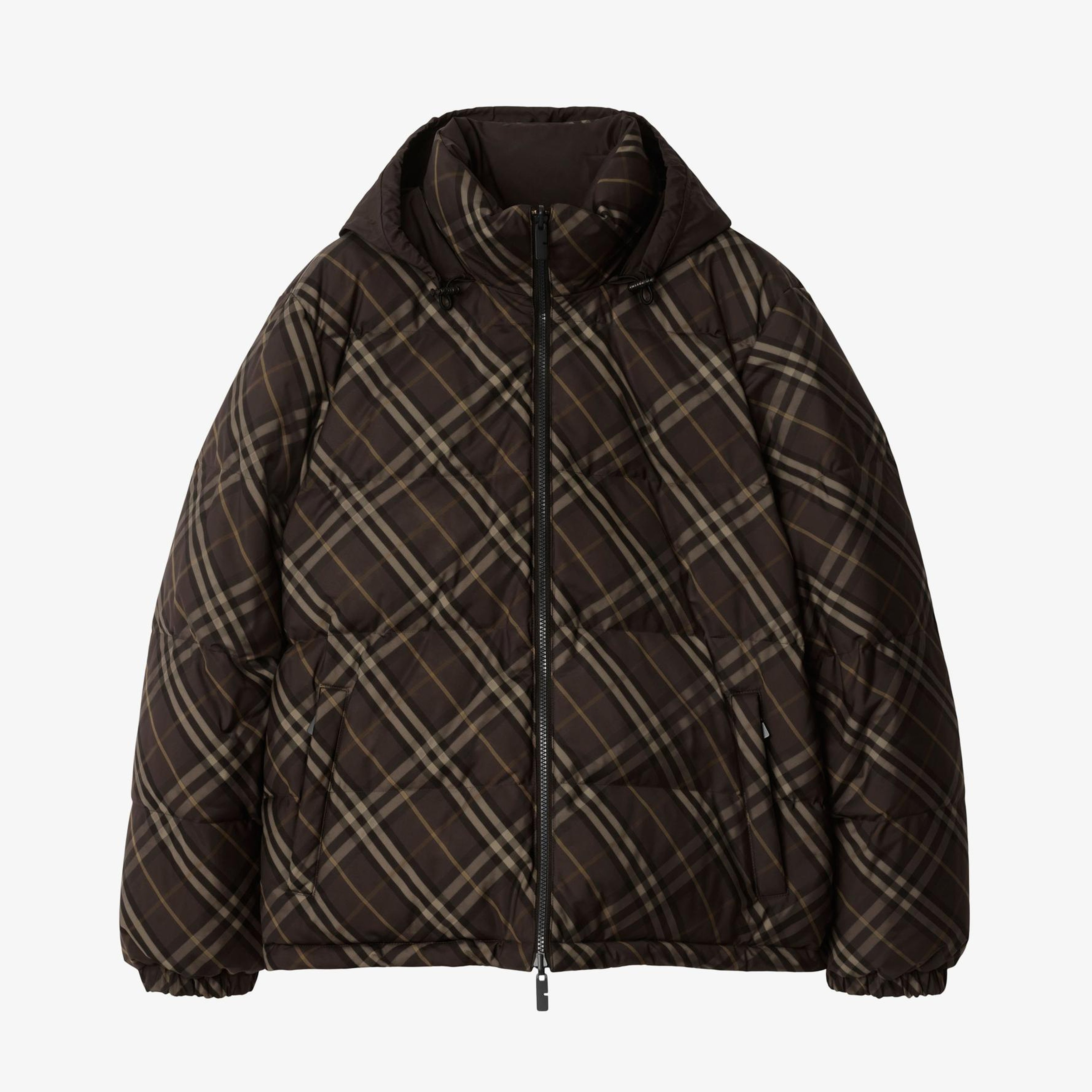 Burberry Snowdon Check Erkek Kahverengi Mont