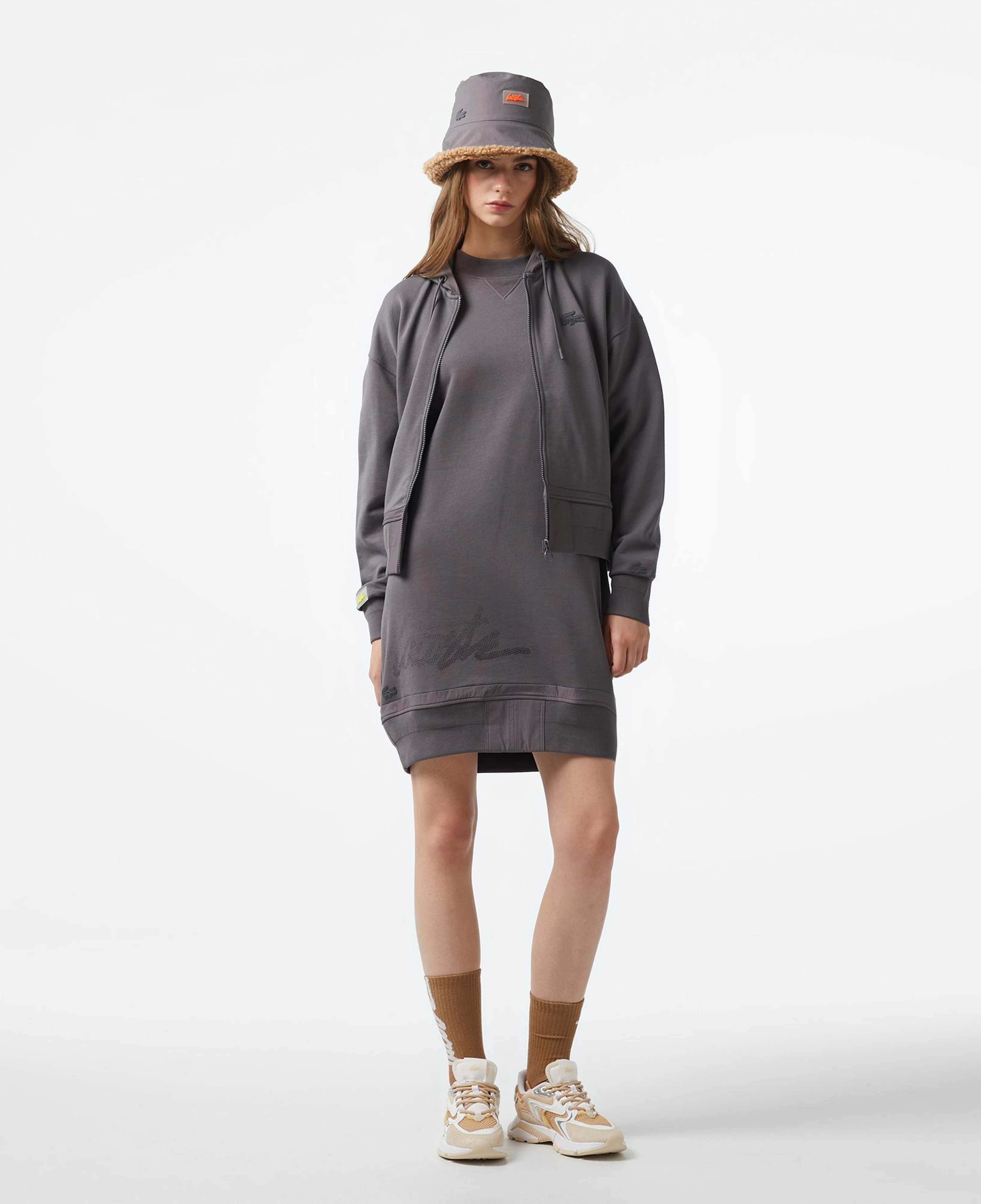 Lacoste x House of SuperStep Kadın Siyah Hoodie
