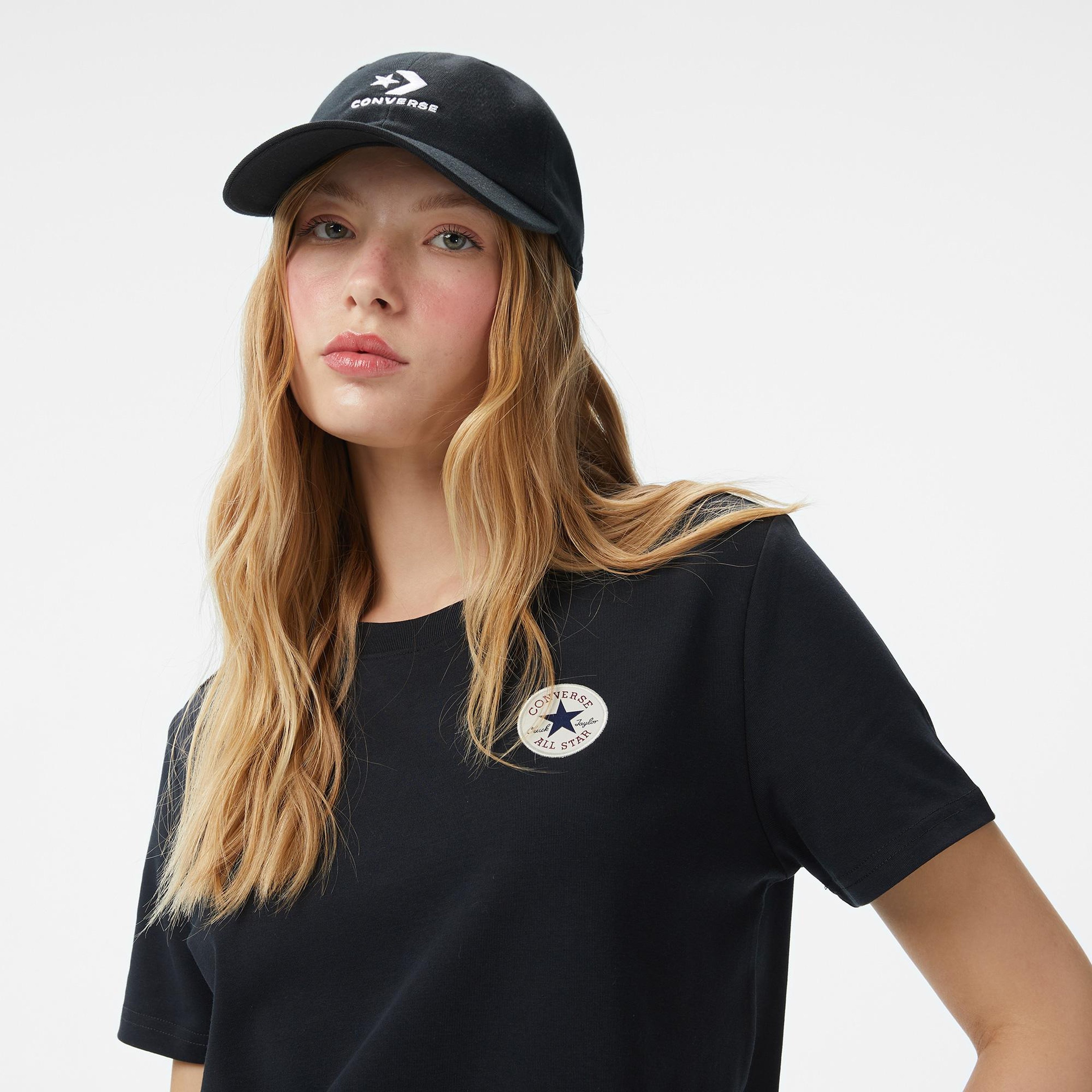 Converse Kadın Siyah T-Shirt