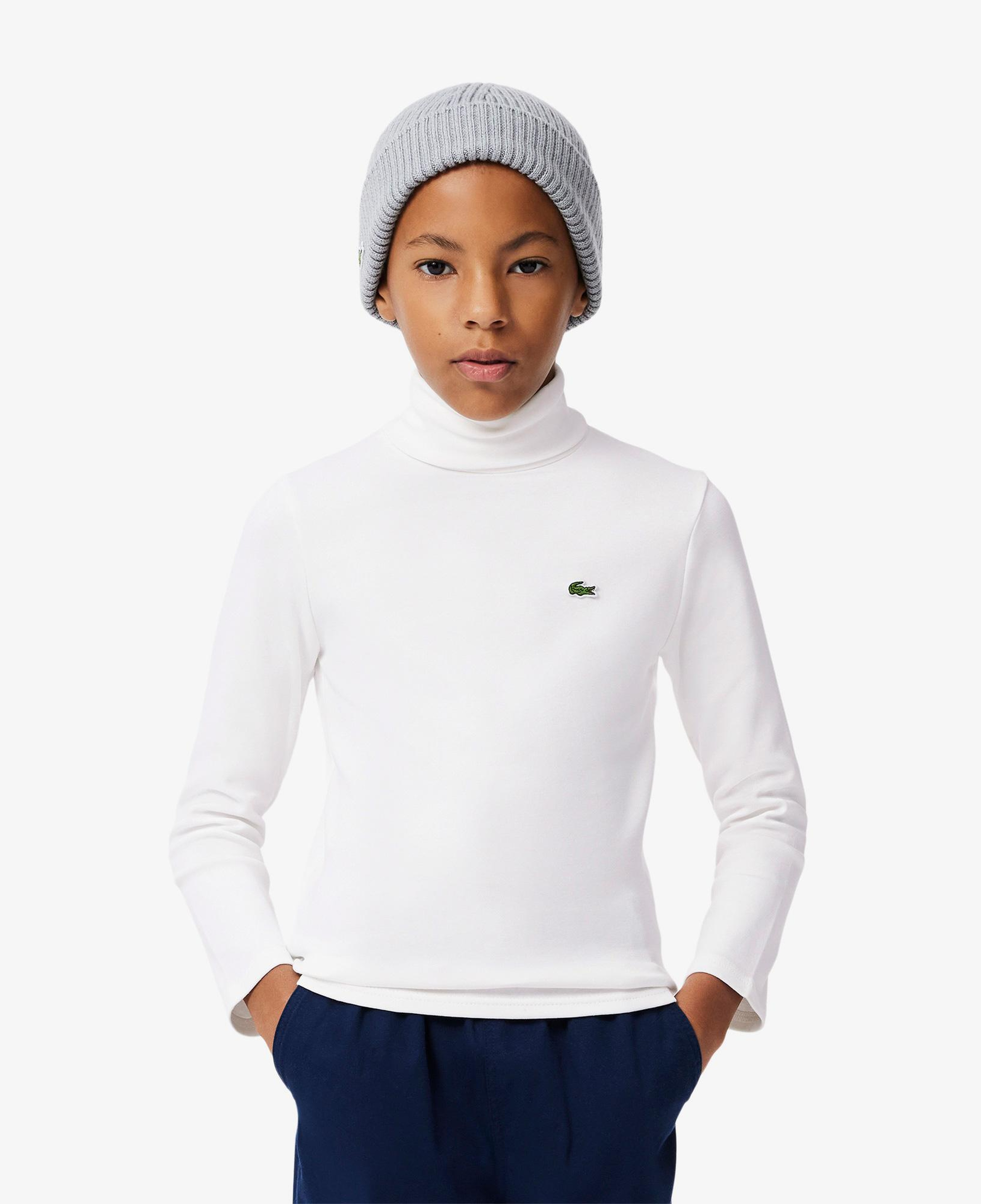 Lacoste Çocuk Bisiklet Yaka Beyaz T-Shirt
